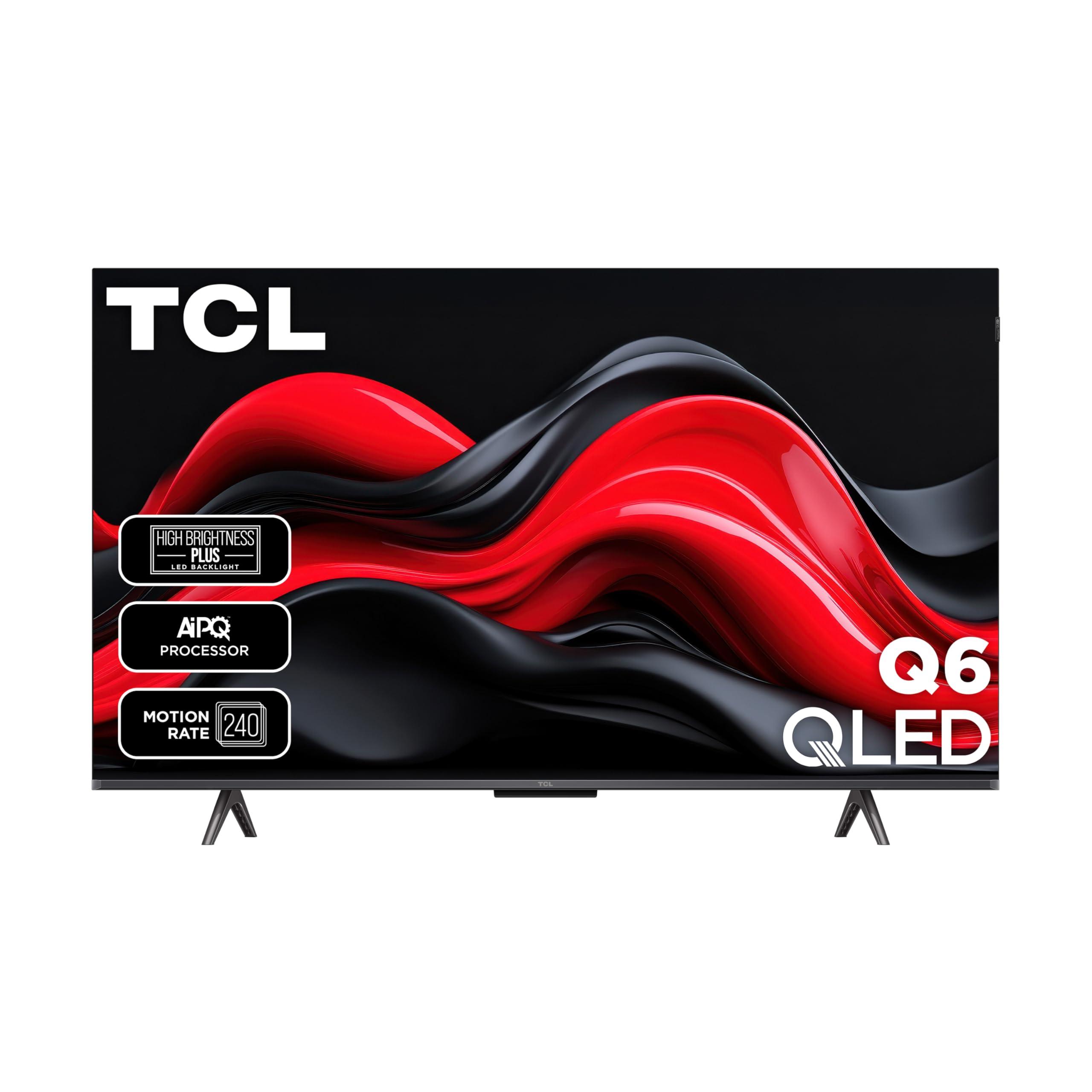 TCL TCL 43-Inch Q65 QLED 4K UHD Smart TV with Google TV (43Q651G, 2024 Model) Dolby Vision, Dolby Atmos, HDR Pro+, Game Accelerator Enhanced Gaming, Voice Remote, Works with Alexa, Streaming Television