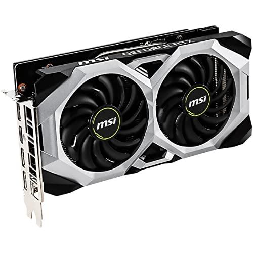 MSI MSI Gaming GeForce RTX 2060 6GB GDRR6 192-bit HDMI/DP 1710 MHz Boost Clock Ray Tracing Turing Architecture VR Ready Graphics Card (RTX 2060 Ventus GP OC)