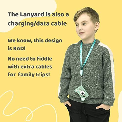 Kidamento Kidamento Kids Digital Camera & Video Camcorder, Soft BPA-Free Silicone Casing, 32GB Memory Card - Model C - Mikayo The Bear