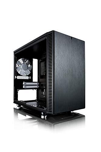 Fractal Design Fractal Design Nano S Window - Mini Tower Computer Case - ITX - Optimized for High Airflow and Silent Computing with ModuVent Technology -2X Fractal Dynamix X2 GP-14 Fans Included -Black Window