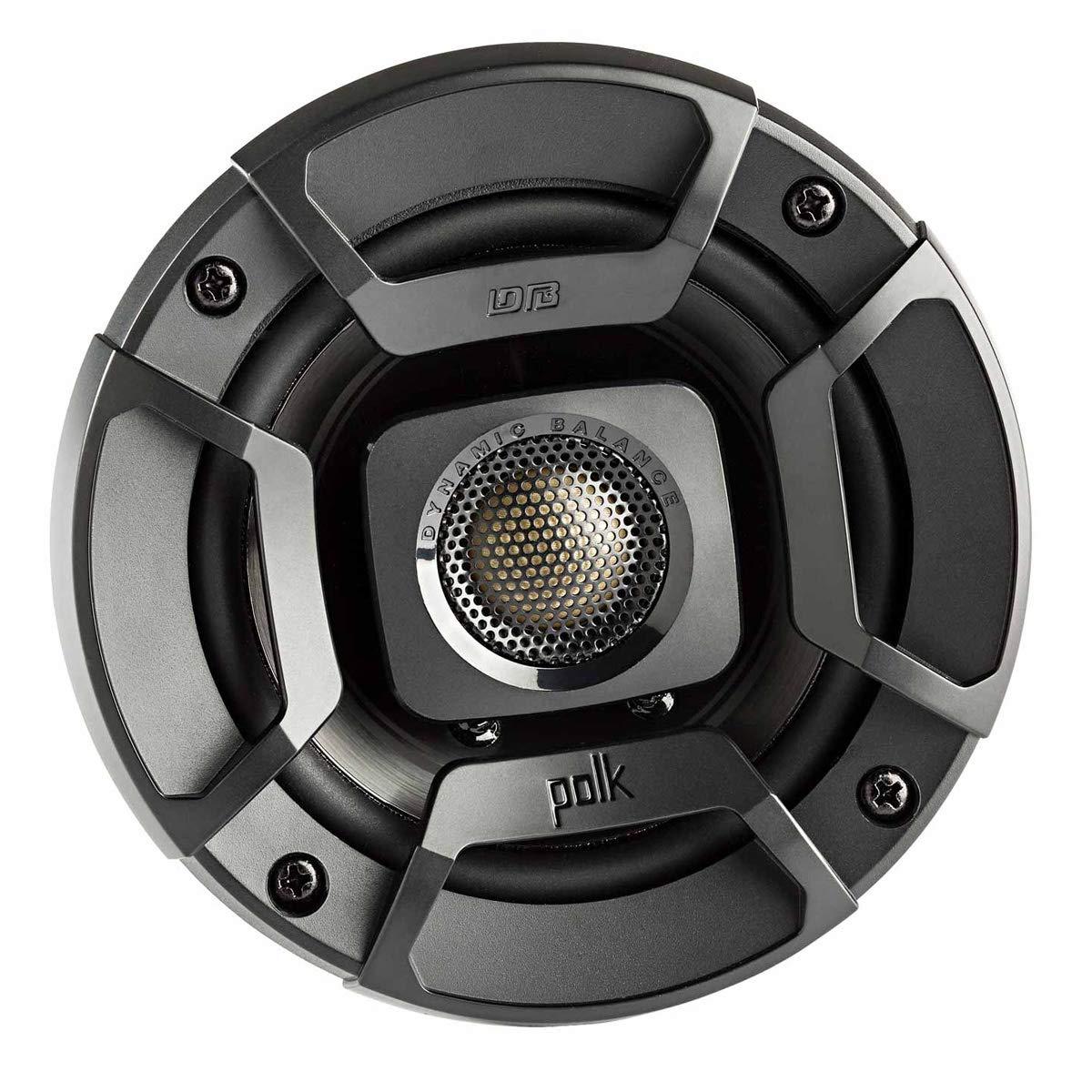 Polk Audio POLK AUDIO DB402 DB+ Series 4\" Coaxial Speakers with Marine Certification, Black