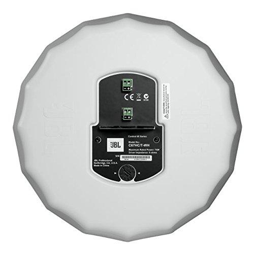 JBL Professional JBL Professional C67HC/T-WH 6.5-Inch Narrow 75 Coverage High Ceiling Hanging Pendant Speaker, White, Sold as Pair