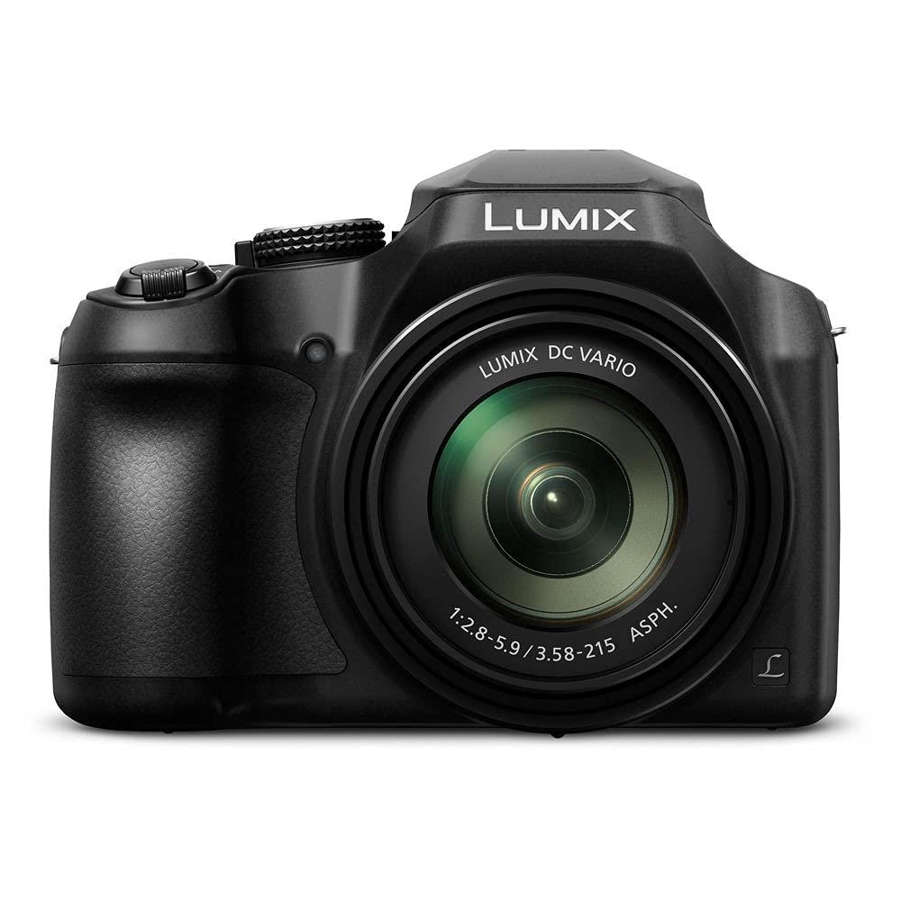 Panasonic Panasonic Lumix DC-FZ80 Digital Camera (DC-FZ80K) - Bundle - with 256GB Memory Card + LED Video Light + DMW-BMB9 Battery + Digital Flash + Soft Bag + 12 Inch Flexible Tripod + More (Renewed)