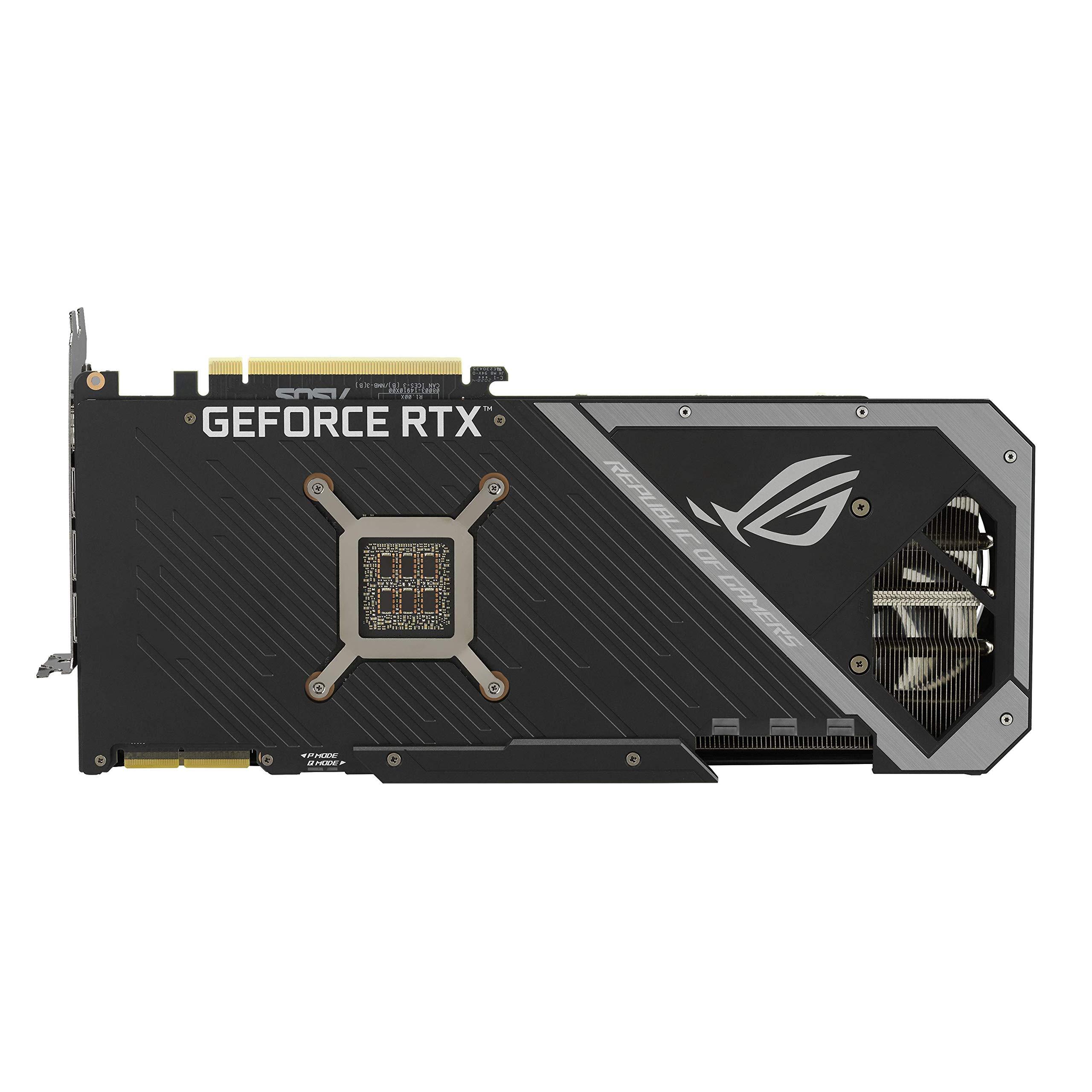 ASUS ASUS ROG STRIX NVIDIA GeForce RTX 3090 Gaming Graphics Card- PCIe 4.0, 24GB GDDR6X, HDMI 2.1, DisplayPort 1.4a, Axial-Tech Fan Design, 2.9-Slot