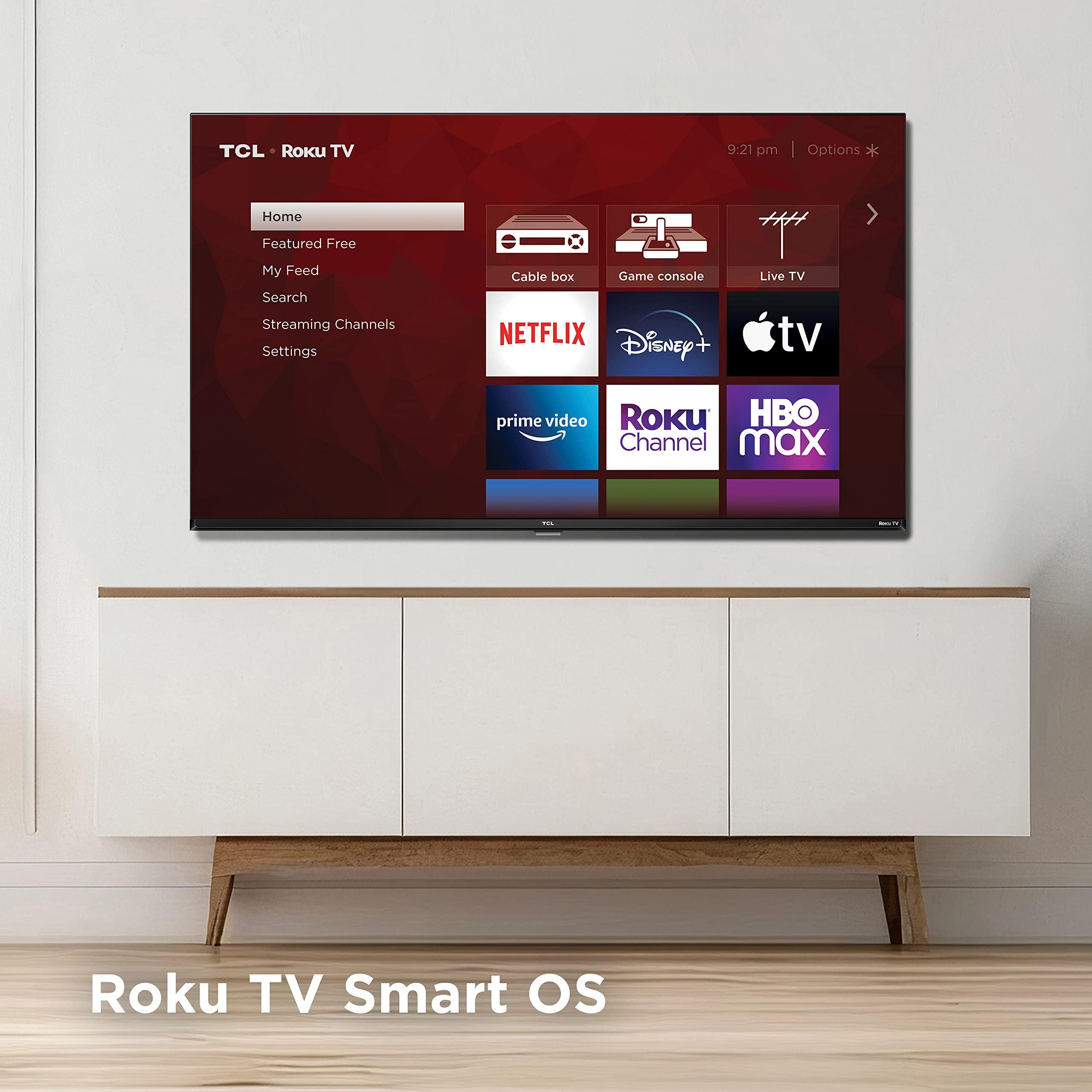 TCL TCL 40-Inch Class S3 1080p LED Smart TV with Roku TV (40S350R, 2023 Model), Compatible with Alexa, Google Assistant, and Apple HomeKit Compatibility, Streaming FHD Television,Black