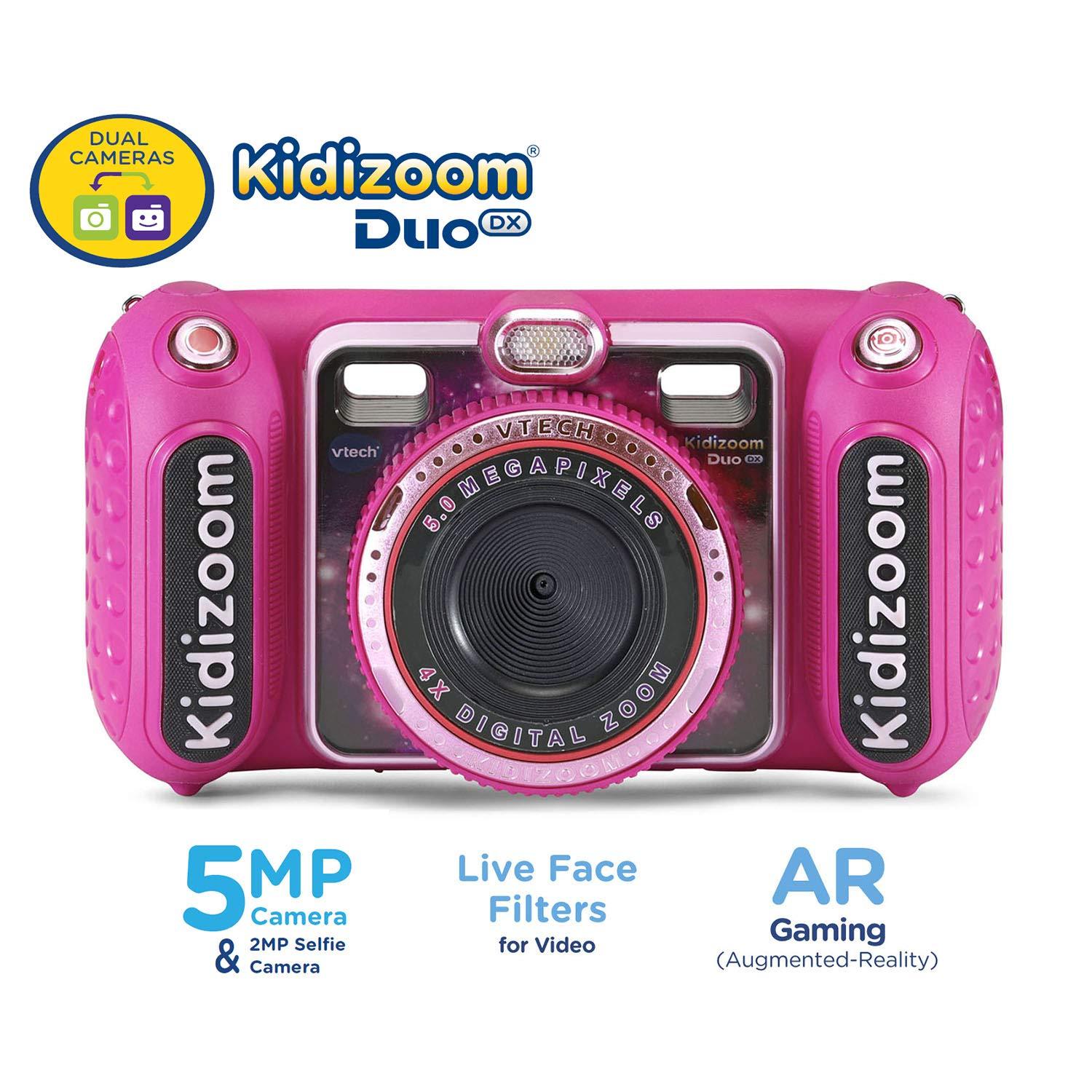 VTech VTech KidiZoom Duo DX Digital Selfie Camera with MP3 Player, Pink