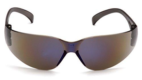 Pyramex Safety Pyramex Intruder Safety Eyewear, Blue Mirror Frame, Blue Mirror-Hardcoated Lens