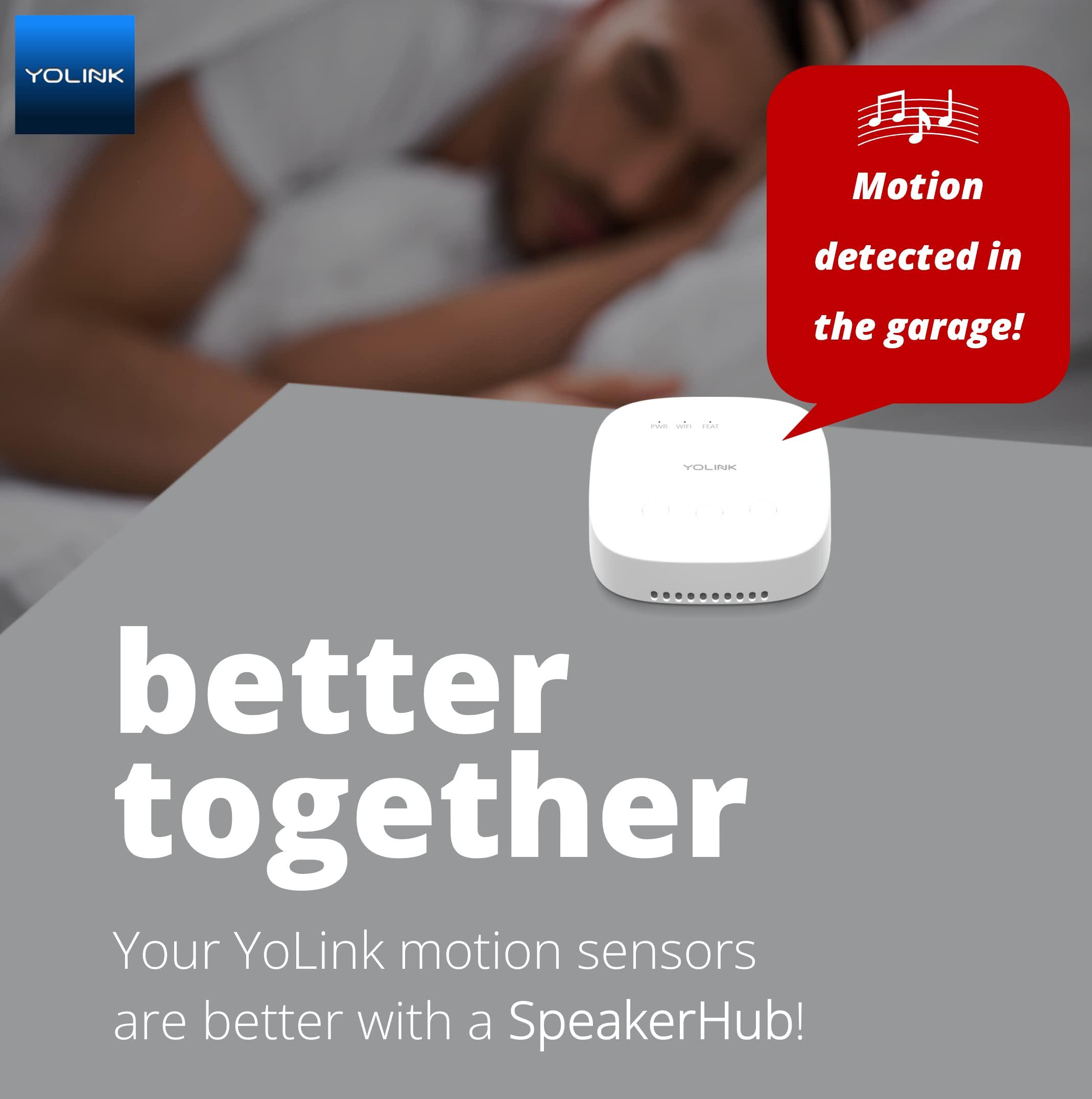 YoLink YoLink LoRa Smart Outdoor Motion Sensor, Driveway Alert, Property Invasion/Tresspassing Detector, 1/4 Mile Open Air Range, Email/SMS/Push Alerts, Alexa, IFTTT, Home Assistant (Hub Included!)