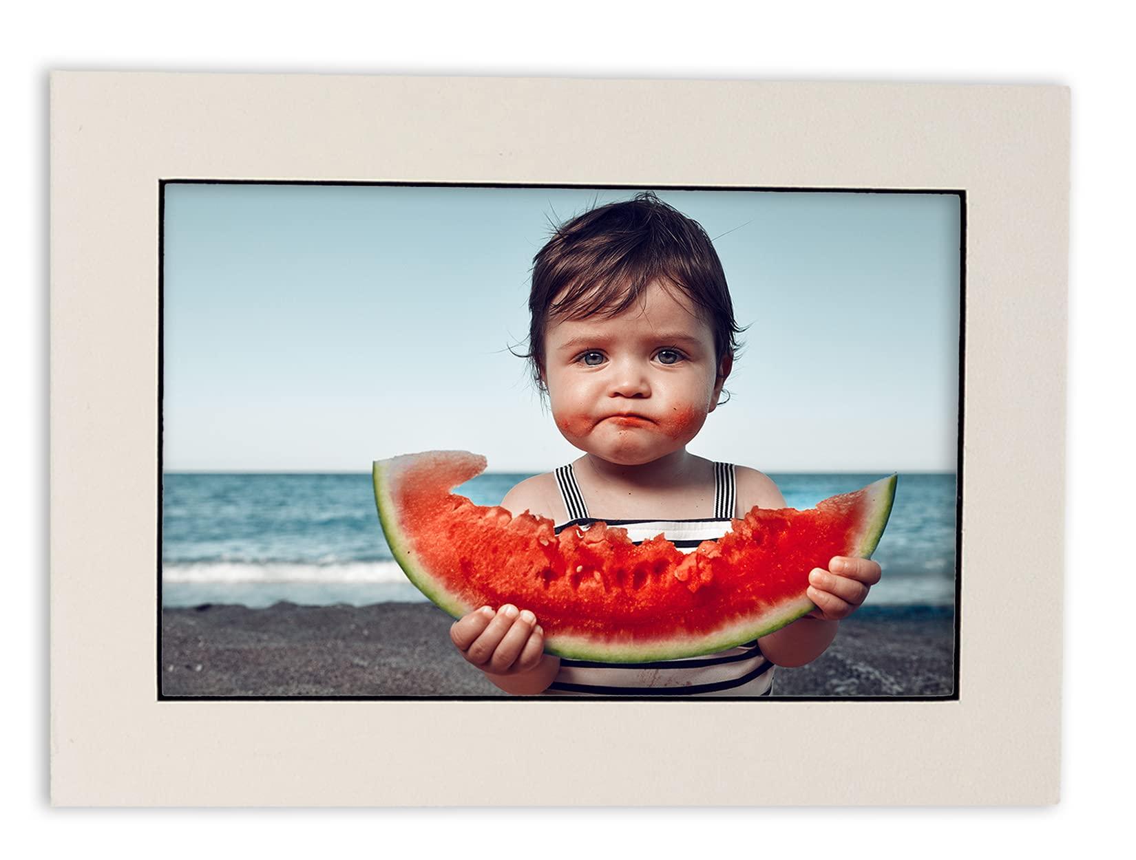 Poster Palooza 24x36 Mat for 20x30 Photo - Precut White with Black Core Picture Matboard for Frames 24 x 36 Inches - Bevel Cut Matte to Display Art 20 x 30 Inches - Acid Free ONE MAT with Backing Board & Clear Bag