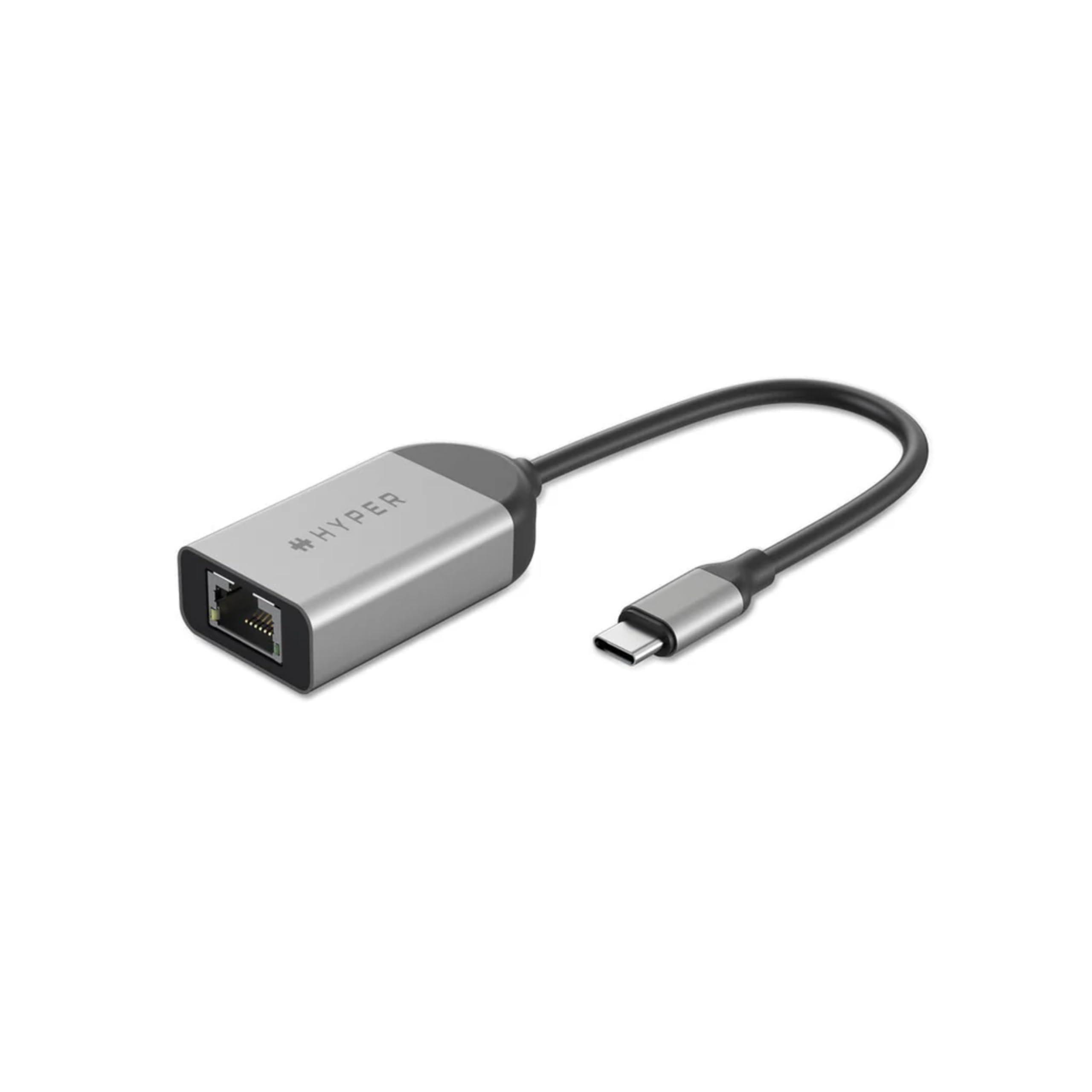 Hyper HyperDrive USB C to Ethernet Adapter - High-Speed 2.5Gbps LAN Connectivity for Chromebooks, Laptops, USB-C Devices, Ultra-Portable, Durable USB to Ethernet Adapter