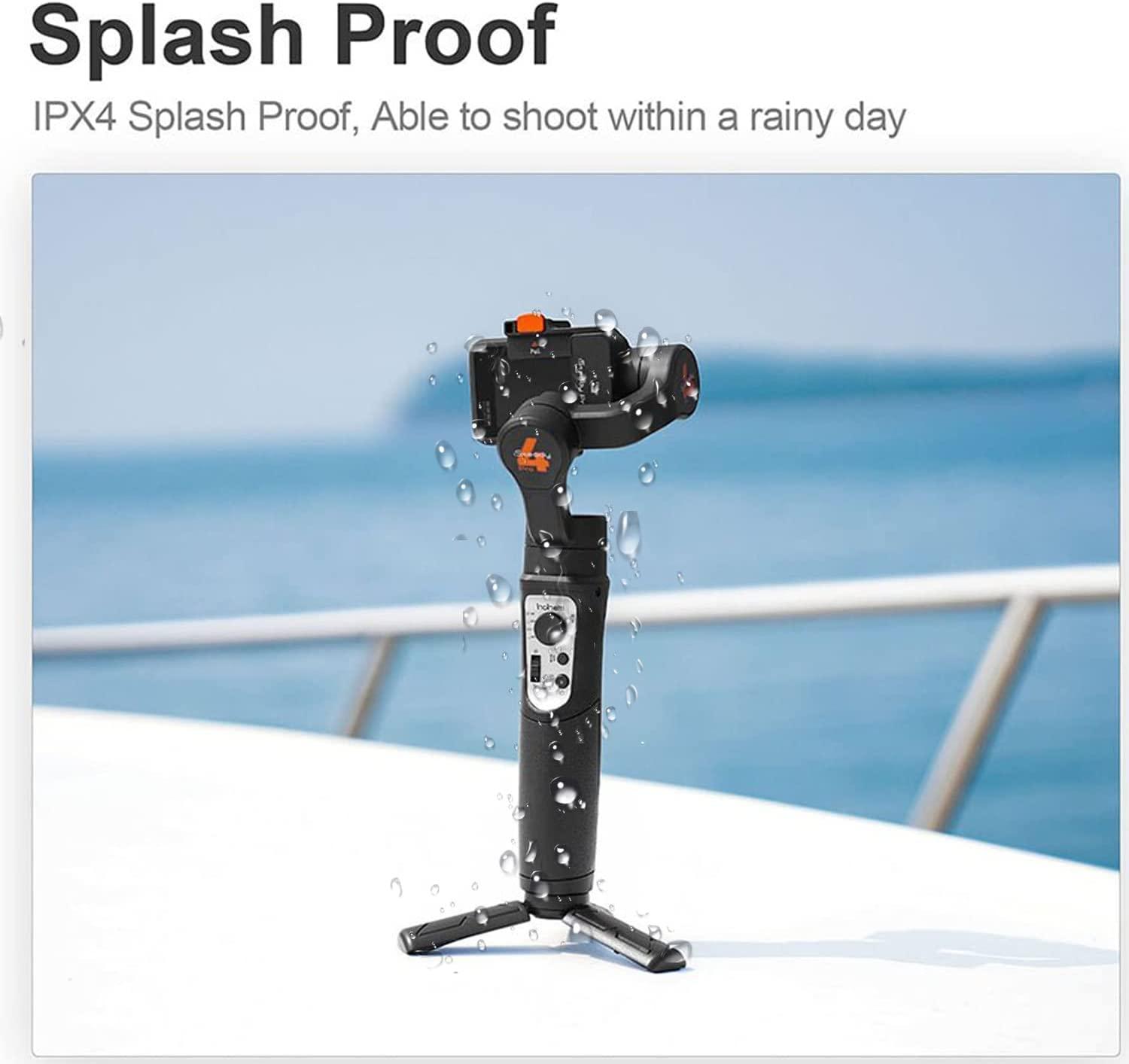 hohem hohem iSteady Pro 4 3-Axis Gimbal Stabilizer for GoPro 13/12/11/10/9 8/7/6/5, for Osmo Action and Other Action Cameras,Support Bluetooth & Cable Control, IPX4 Splash Proof with Tripod