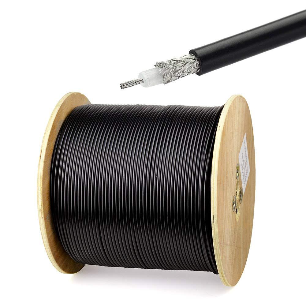 Superbat Superbat RG58 Coaxial Cable 50 Ohm Coax Cable 20 Feet (6.09 Meters)