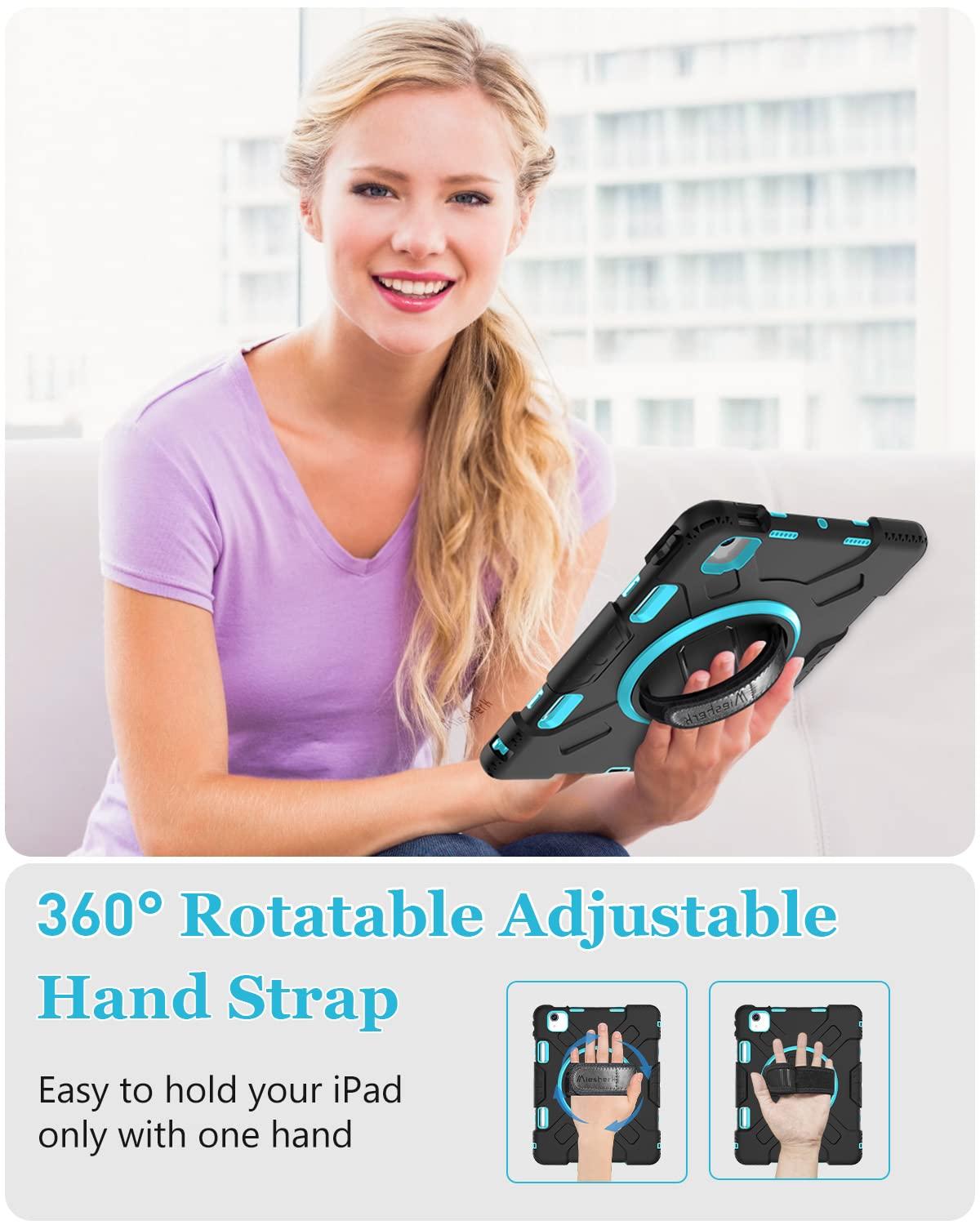 Miesherk STOCK (Get 2) iPad Air 5th/4th Generation 10.9 Inch Black + iPad Air 5th/4th Generation 10.9 Inch Mint Green