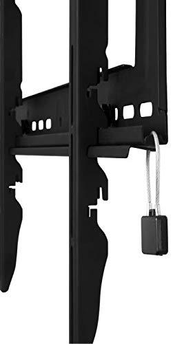 Atdec Atdec TH-40100-UF Heavy Duty Fixed Display TV Wall Mount with Lockable Security Bar for Displays up to 330-Pound, Black