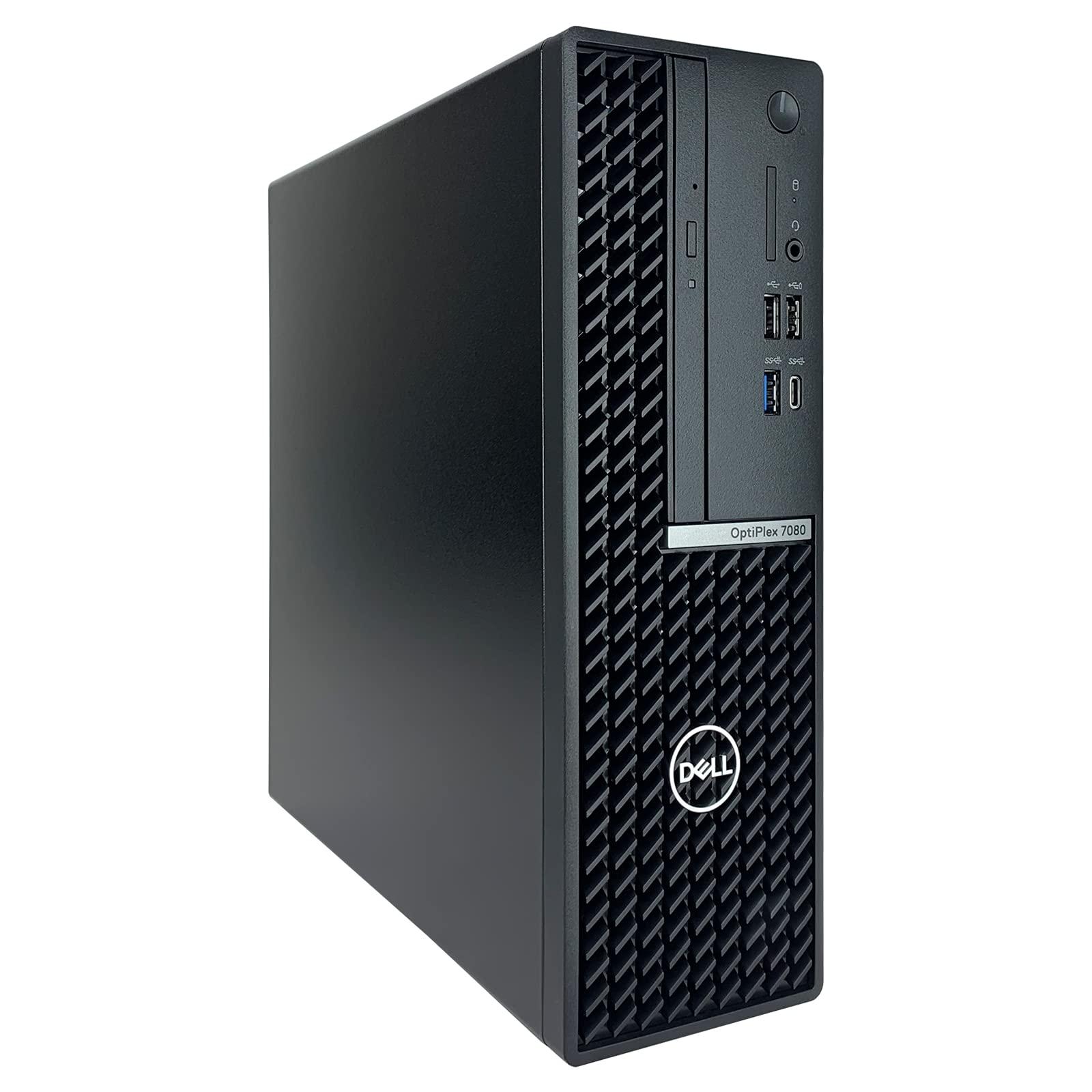 Dell Dell OptiPlex 7080 SFF Small Form Factor Desktop Computer - 10th Gen Intel Core i7-10700 8-Core up to 4.80 GHz CPU, 32GB DDR4 Memory, 1TB Hard Drive, Intel UHD Graphics 630, DVD Writer, Windows 10 Pro
