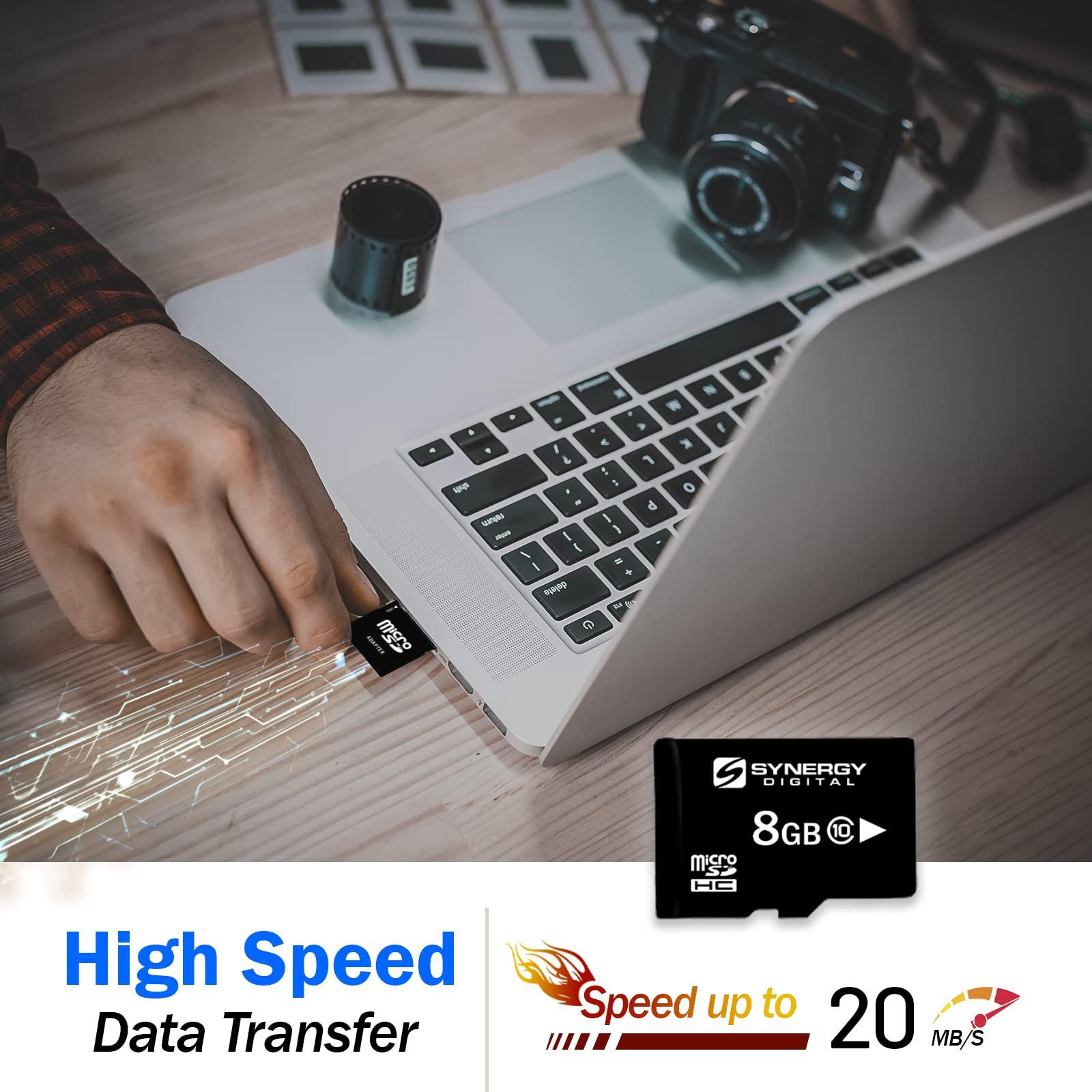 Transcend HUBSAN X4 Plus H107P Quadcopter Drone Memory Card 8GB microSDHC Memory Card with SD Adapter