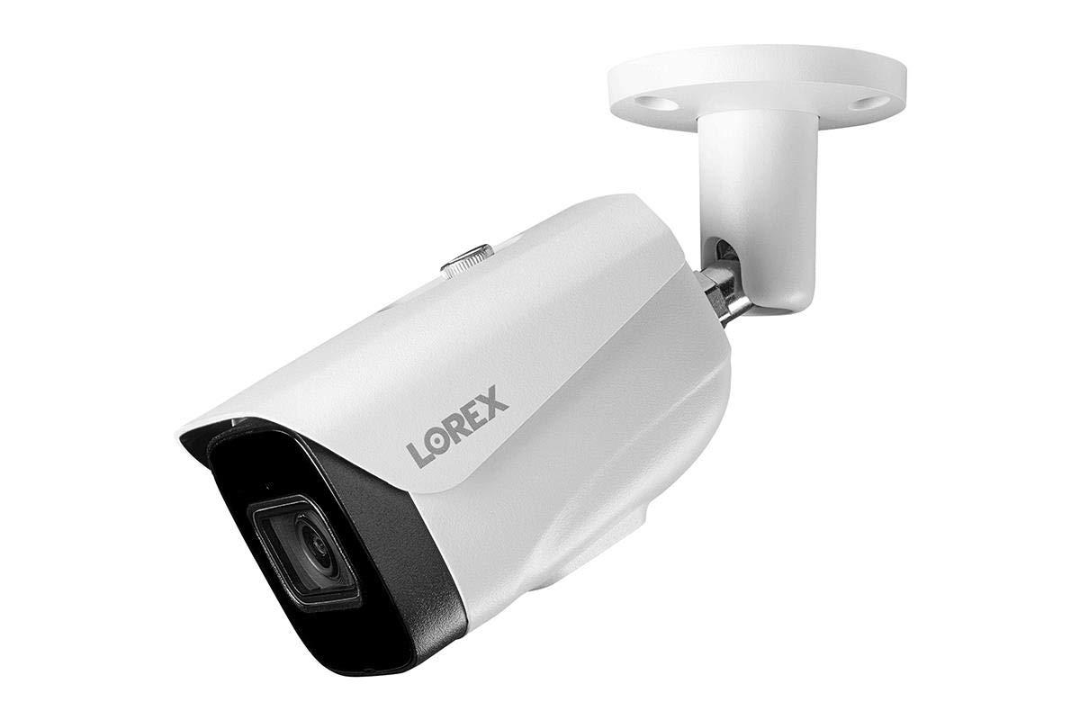 Lorex Lorex 4K (8MP) Smart IP Bullet Security Camera with Listen-in Audio and Real-Time 30FPS Recording - White