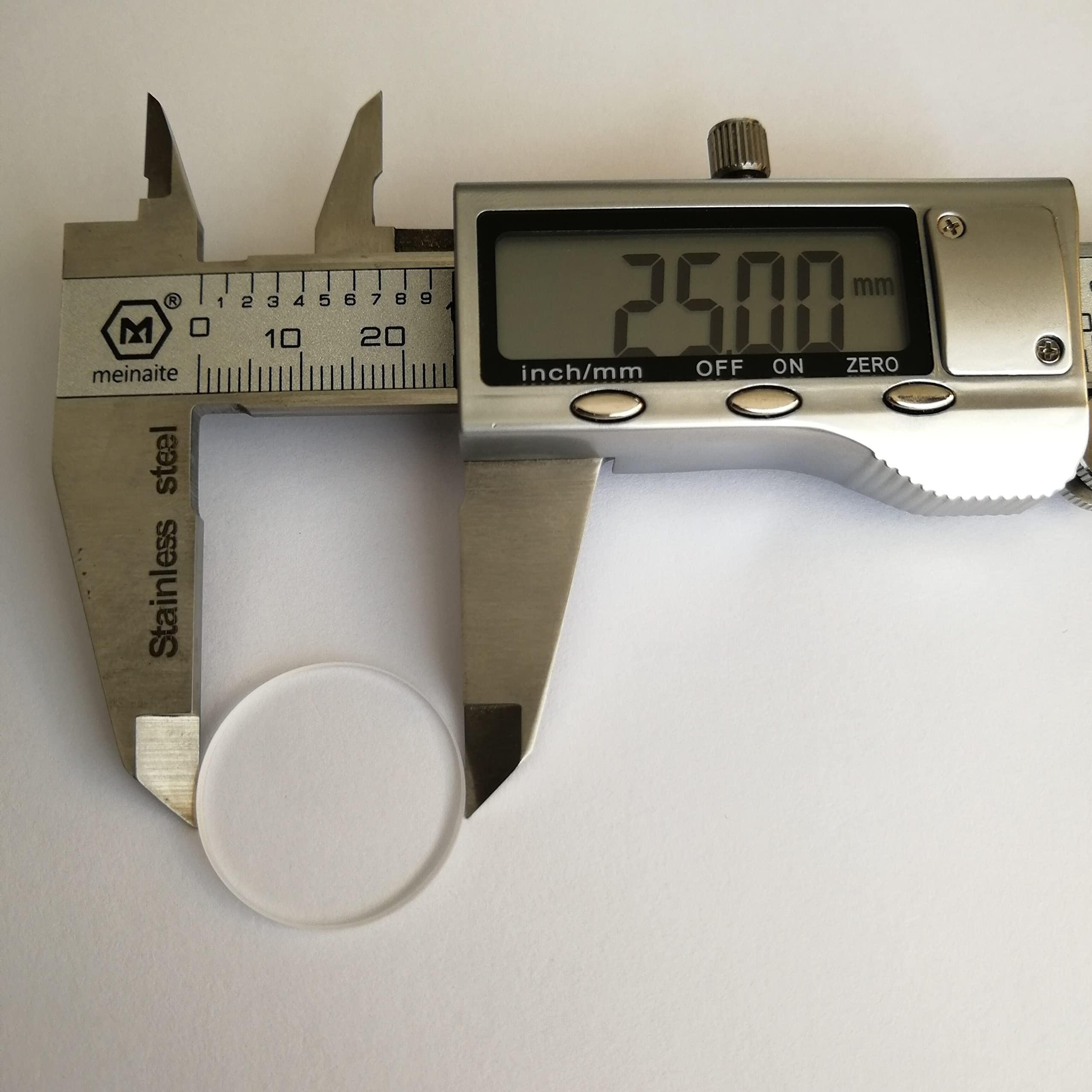 MNIWQH 3pcs JGS2 252.0mm Fused Silica Window Quartz Glass Disk