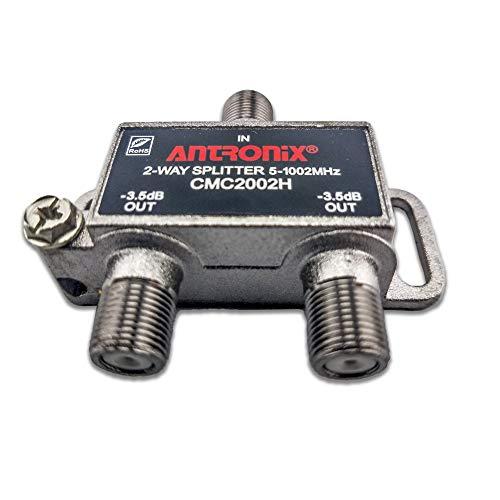Antronix Cable Modem & MOCA Premium Coaxial 2-Way Splitter Ideal for Bidirectional RG-6 RG-59 Communications