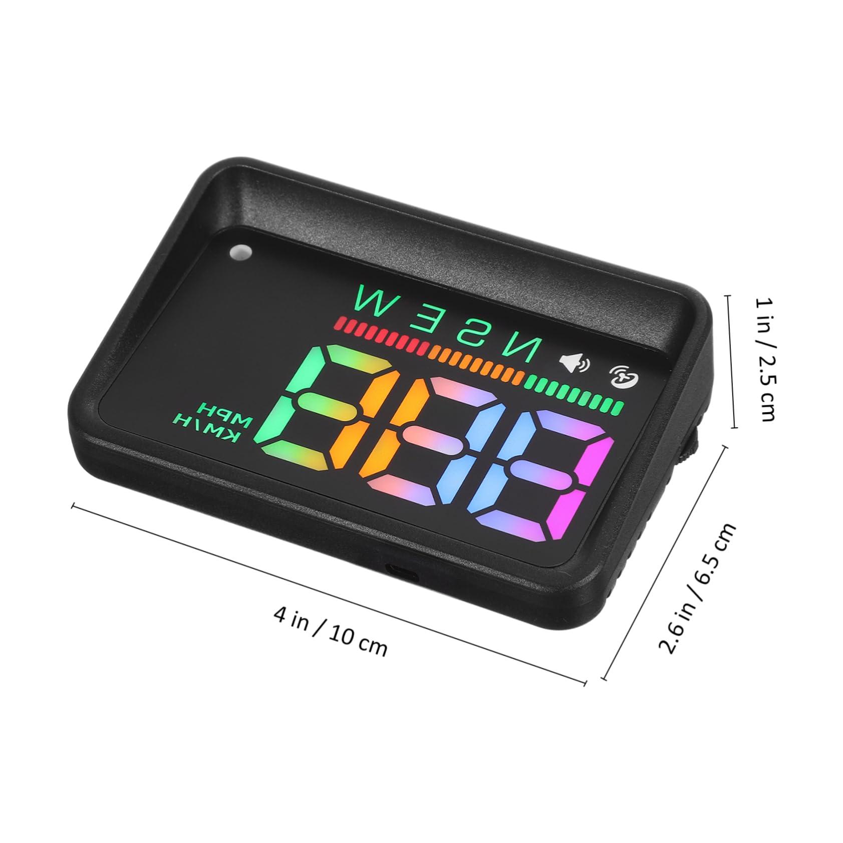 HOMSFOU HOMSFOU Drive Display Car Speedometer Digital Speed Car Compass Dashboard Windshield Speedometer Auto Display