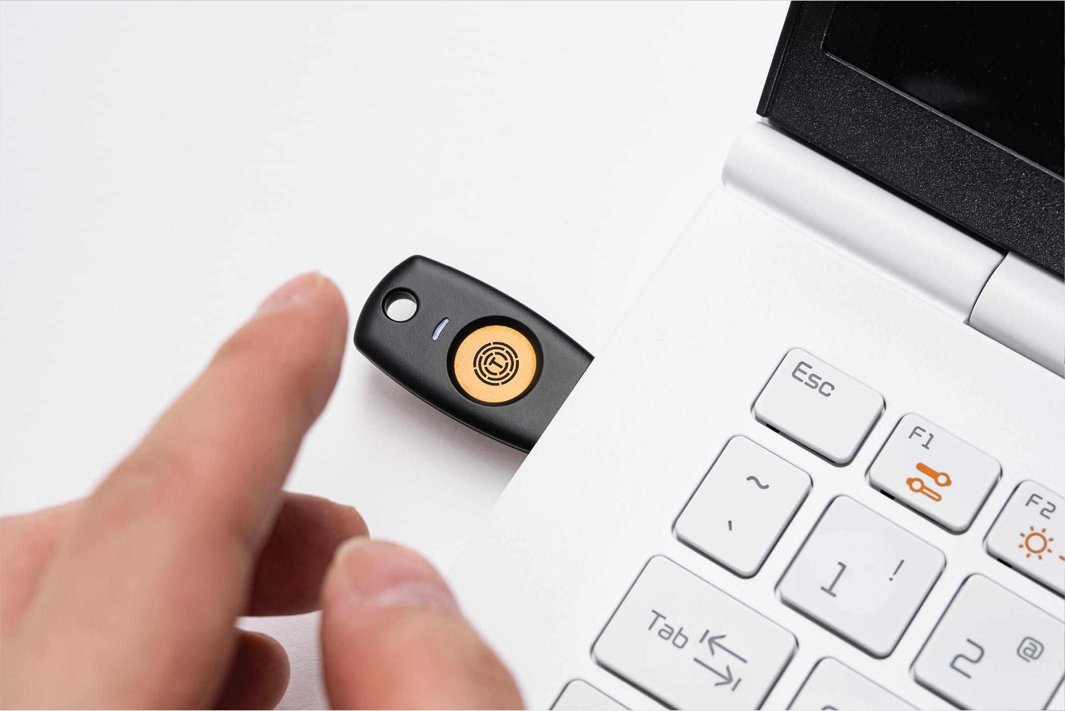 Trustkey FIDO2 U2F Security Key Passkey Two-Factor Authentication (2FA) USB Key Pin+Touch (Non-Biometric) USB-C Type TrustKey T120