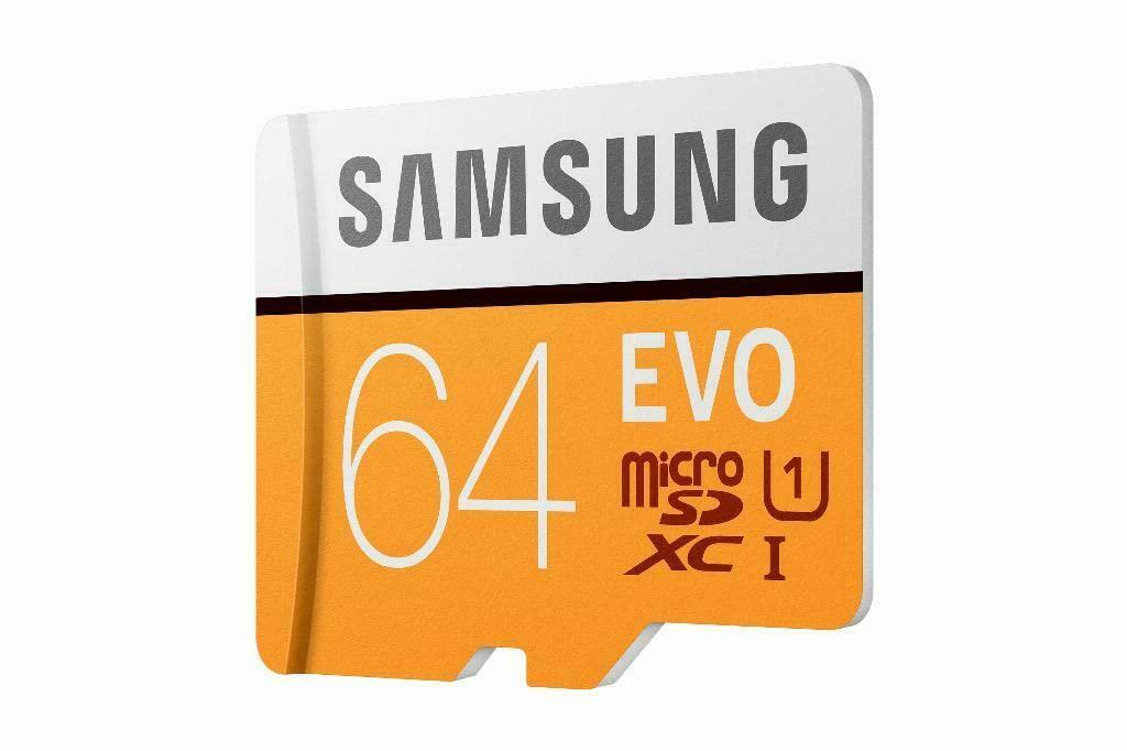SAMSUNG SAMSUNG Evo 64GB MicroSDXC Class 10 UHS-I Flash Memory Card