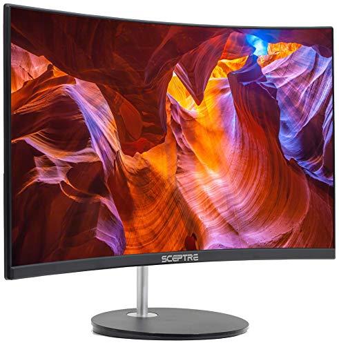 Sceptre Sceptre Curved 24-inch Gaming Monitor 1080p R1500 98% sRGB HDMI x2 VGA Build-in Speakers, VESA Wall Mount Machine Black (C248W-1920RN Series)