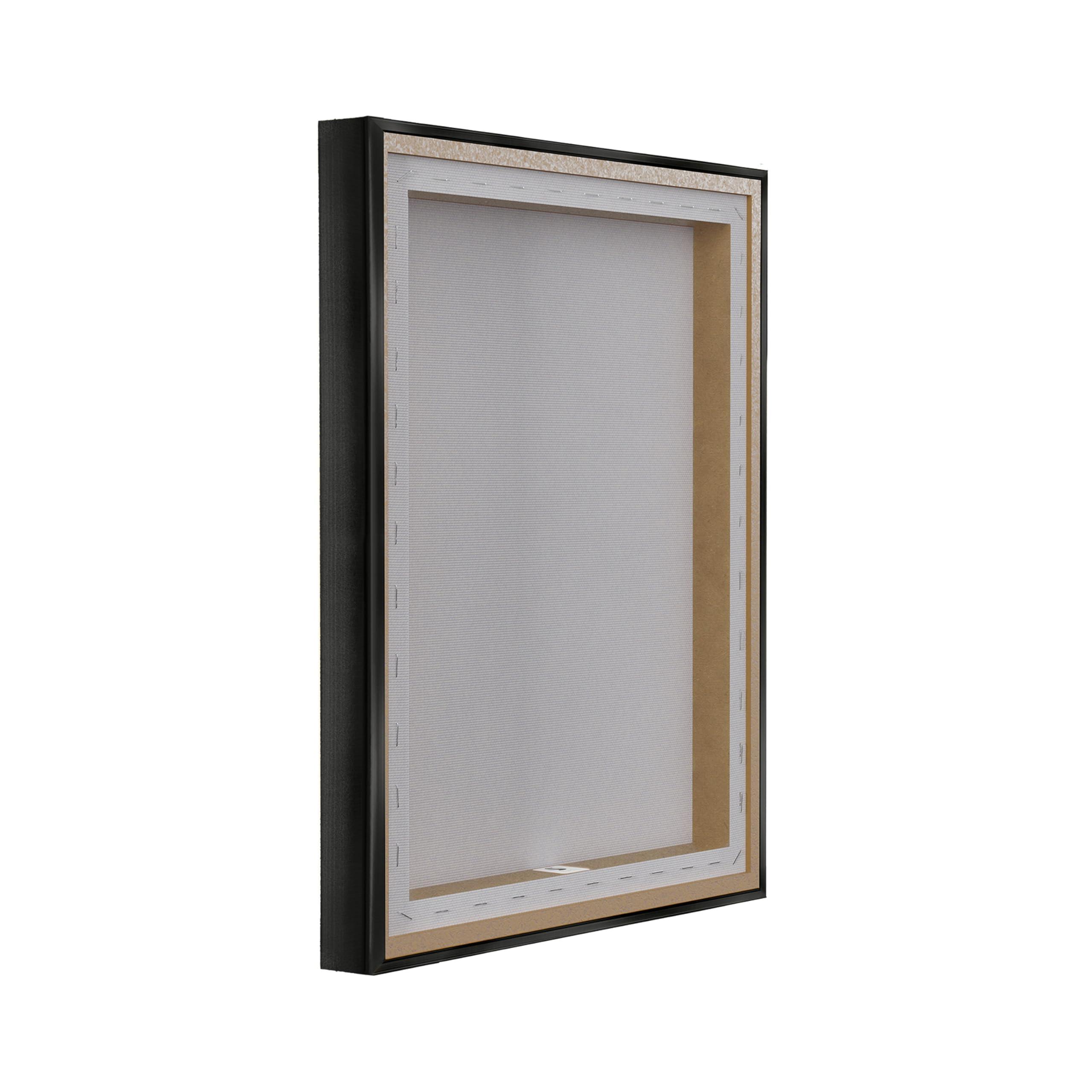 Stupell Industries Stupell Industries Fashion Glam Toilet Paper Designer Detailing Framed Floater Canvas Wall Art Design by Ziwei Li