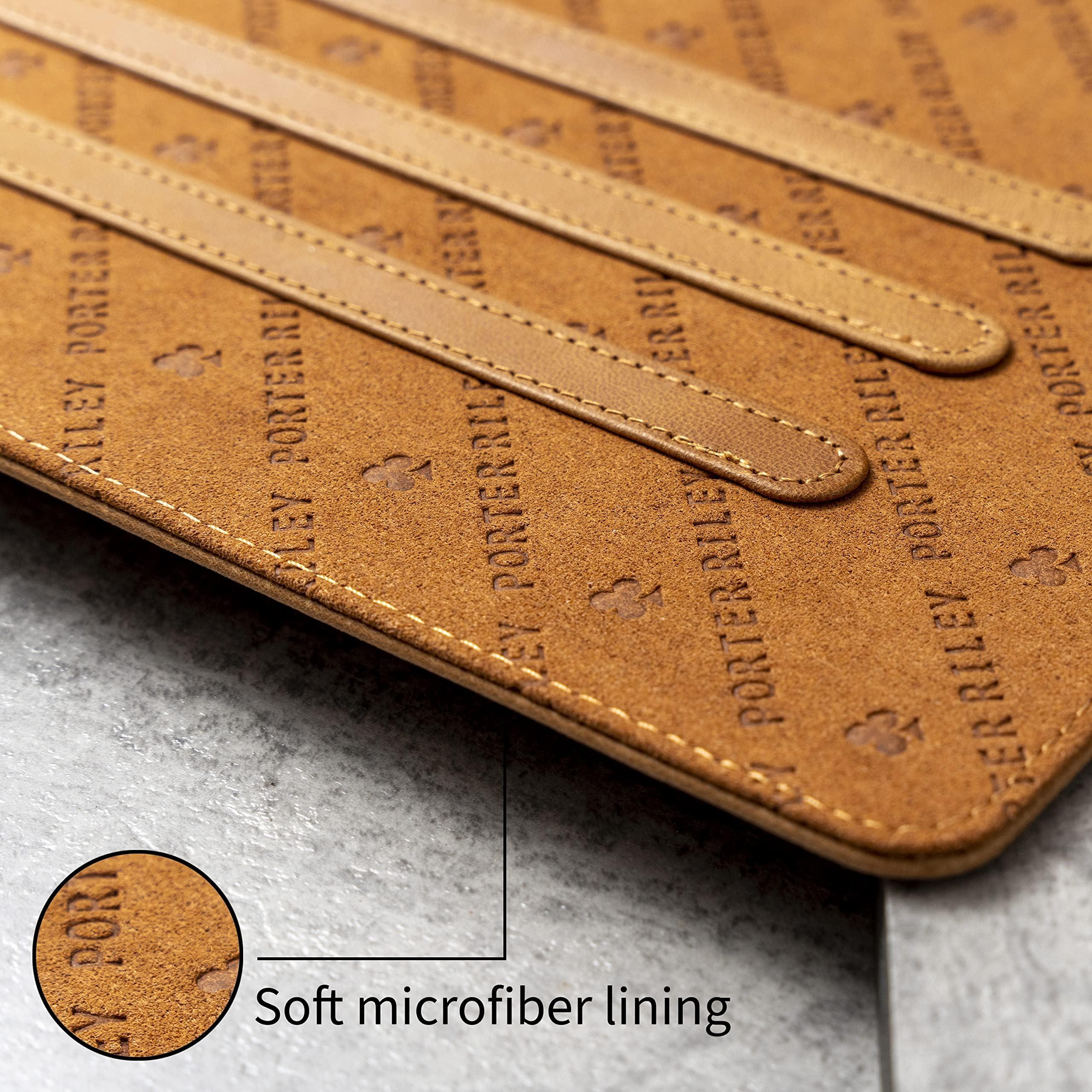 Porter Riley Porter Riley - Leather Case Compatible with iPad Air 11" 6th Gen 2024 Release. Premium Genuine Leather Stand/Cover/Flip Case (Tan)