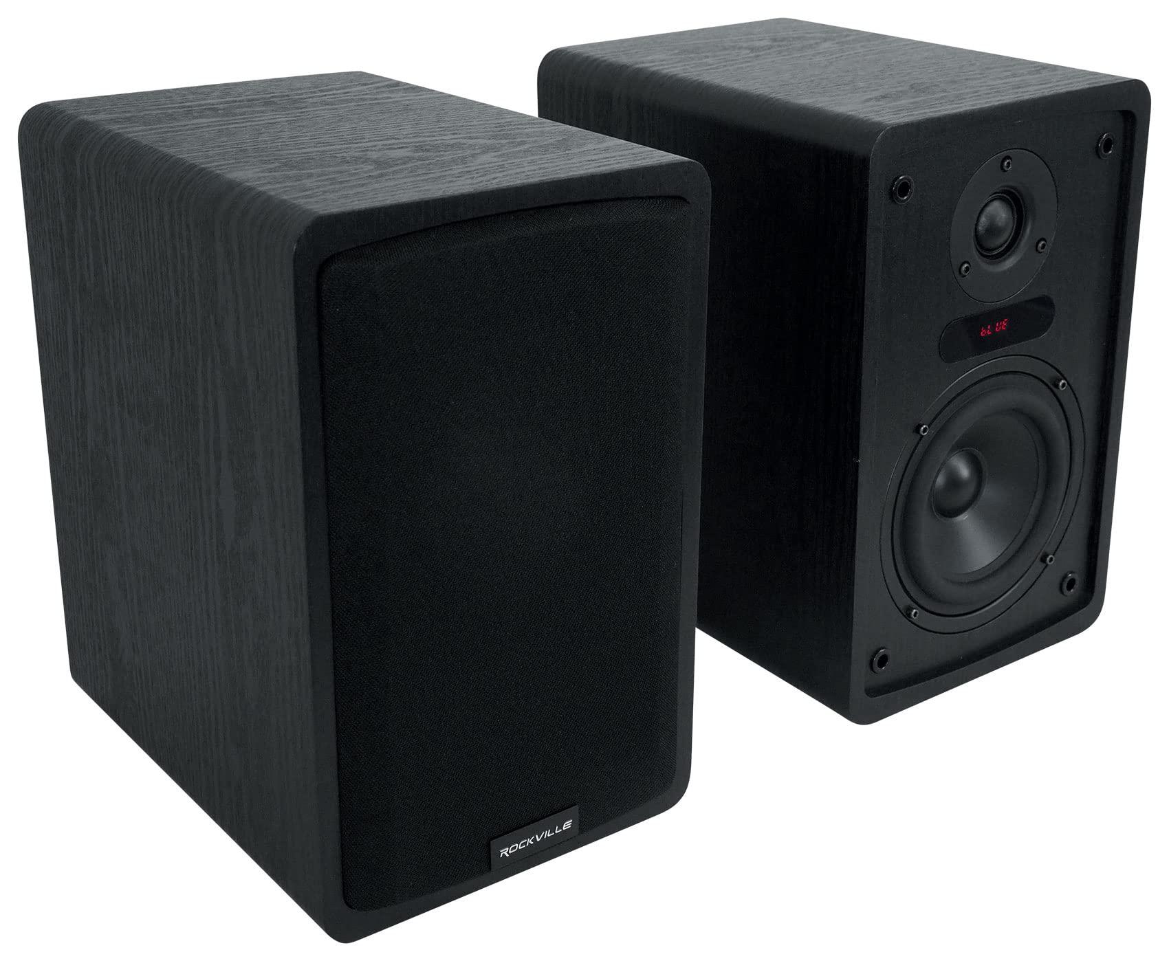 Rockville Rockville ELITE-5B 5.25" Powered Bookshelf Speakers Bluetooth/Optical+29" Stands