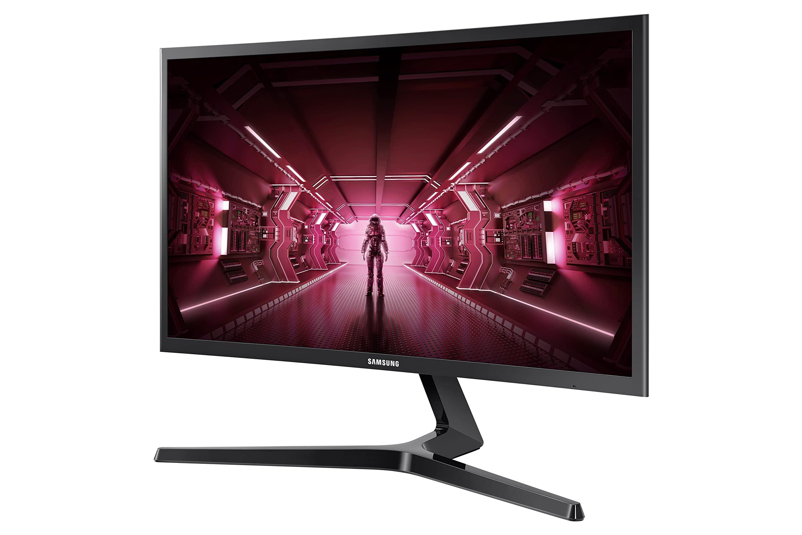 SAMSUNG SAMSUNG 24-Inch CRG5 144Hz Curved Gaming Monitor (LC24RG50FQNXZA) Computer Monitor, 1920 x 1080p Resolution, 4ms Response, FreeSync, Game Mode, HDMI
