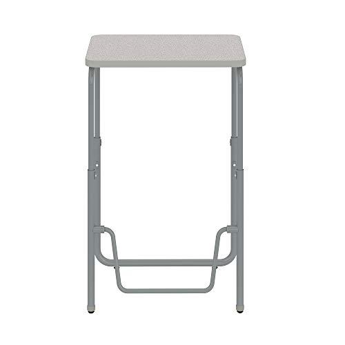 Safco Safco Products AlphaBetter 2.0 Height Adjustable Student Desk with Swinging Footrest Bar, Sit to Stand, 29-43, Pebble Gray