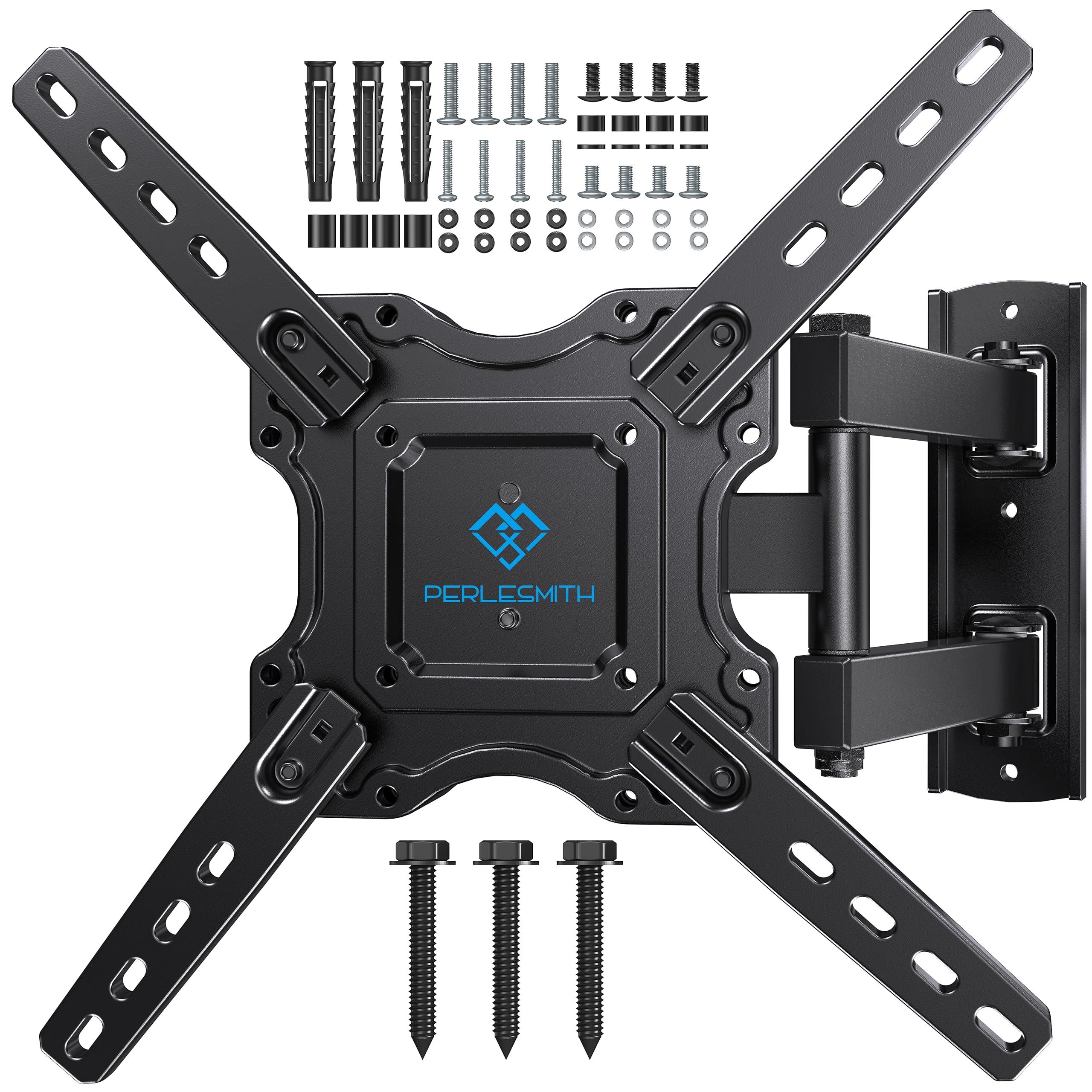 PERLESMITH PERLESMITH UL-Listed Full Motion TV Wall Mount for 26-60 Inch TVs,PSMFK1 & PERLESMITH UL Listed Full Motion TV Wall Mount for Most 26-60 inch Flat Curved OLED 4K TVs up to 77lbs, PSMFK12