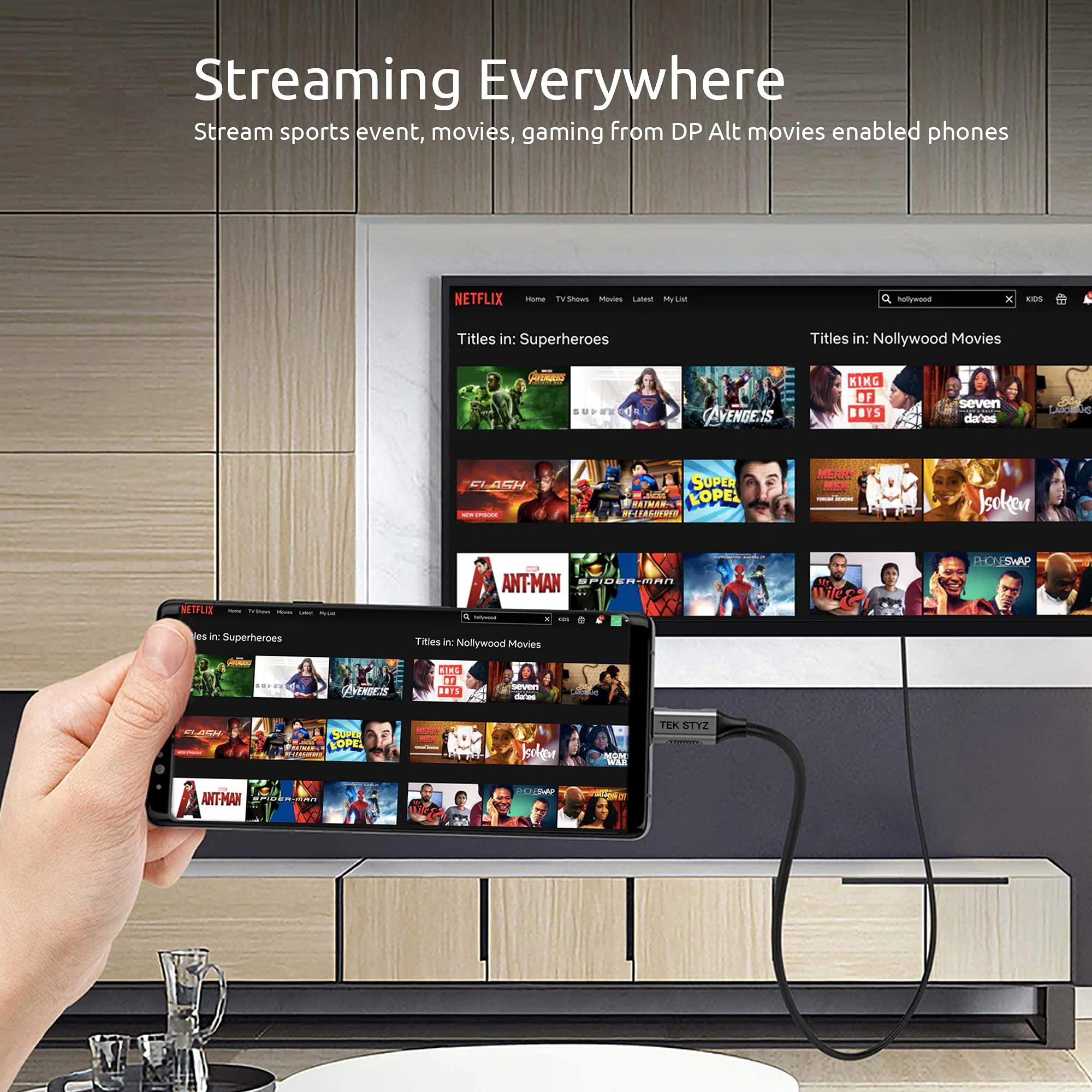 Works by Tek Styz Works by Tek Styz HDMI 4k Adapter Kit Compatible with vivo I1927 at Digital Full 60Hz with 6 Foot Cable!