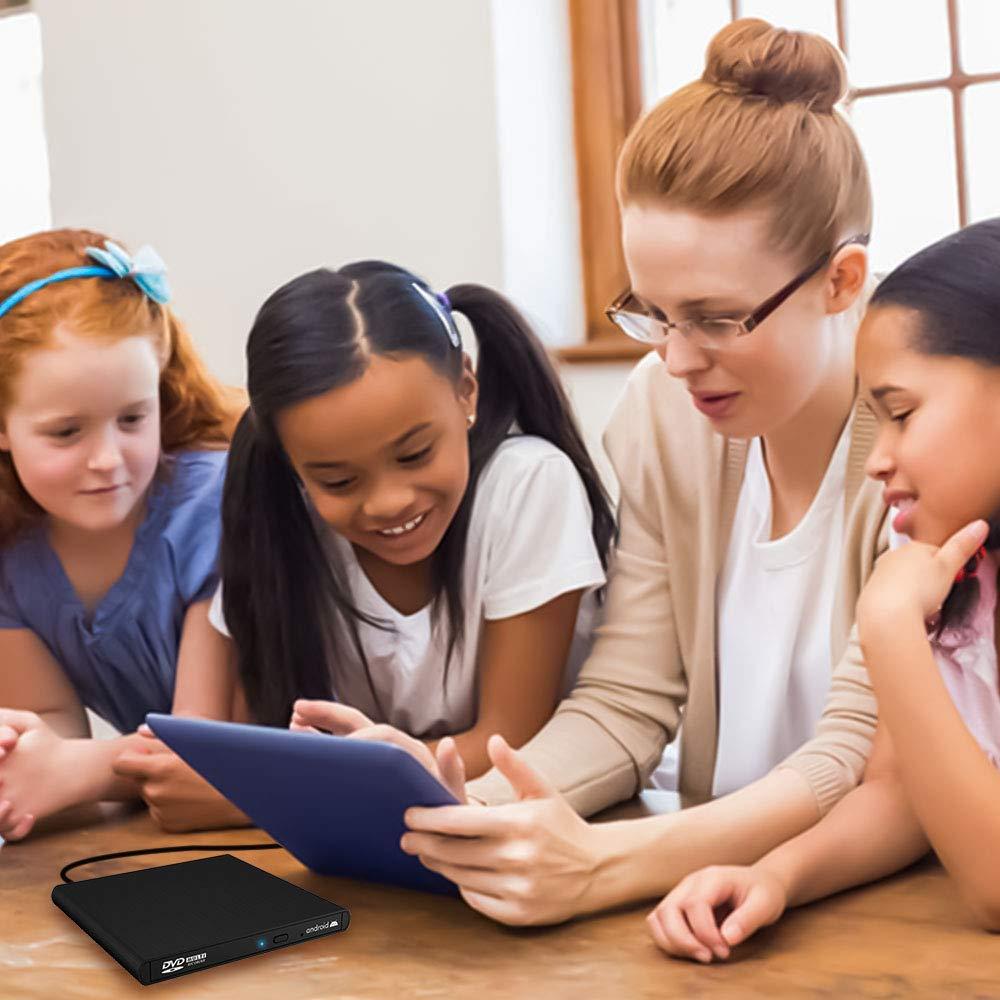 archgon Archgon External CD DVD Drive Support Android TV, Smartphone, Tablet and Projector | Free Android APP Available | Windows 10 and Mac Compatible | Model Stream Mini Pro