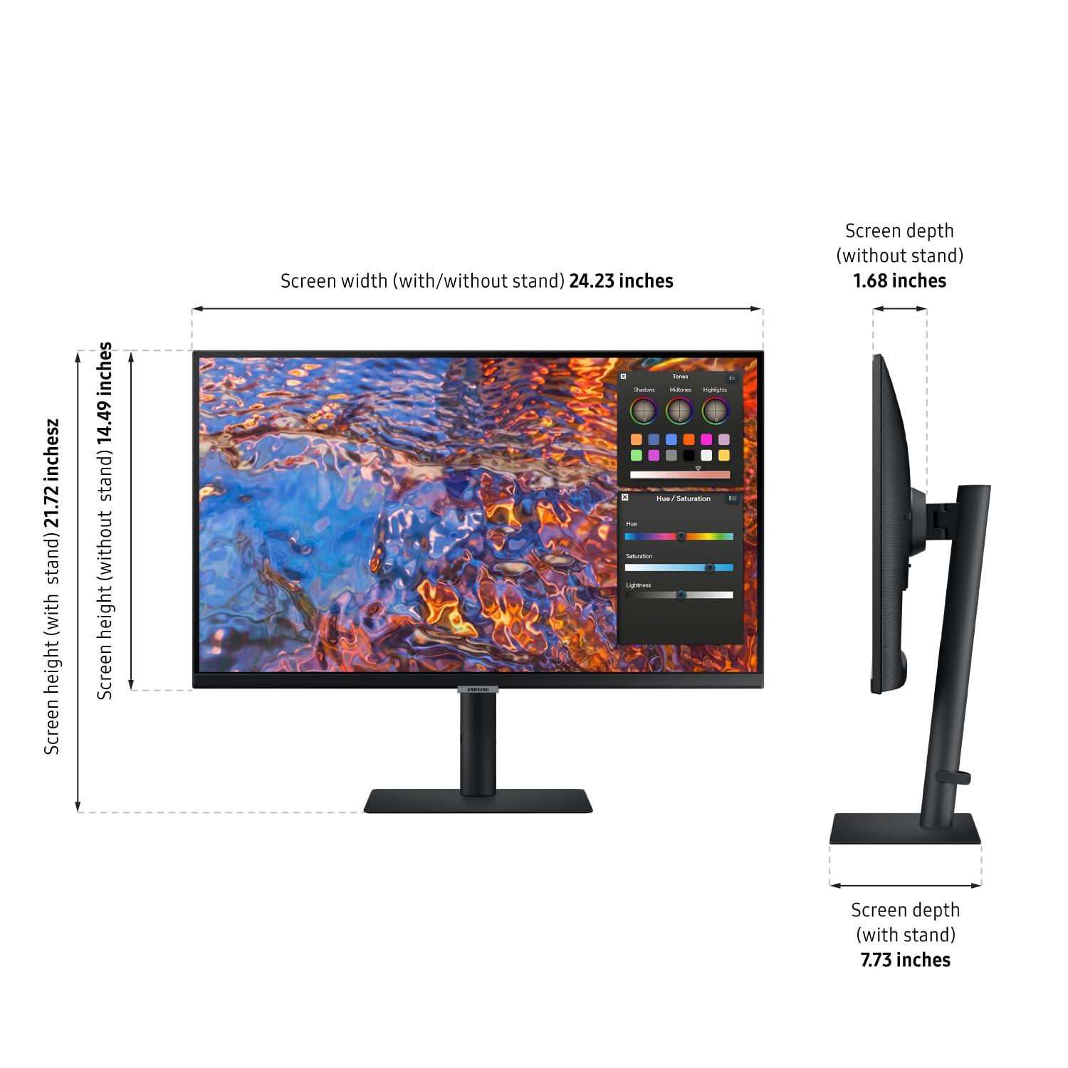 Samsung Samsung 27-Inch ViewFinity S80PB Series UHD Computer Monitor, DCI-P3 98%, VESA DisplayHDR 400, IPS Panel, Matte Display, USB-C, PIP/PBP, Intelligent Eye Care, LS27B804PXNXGO