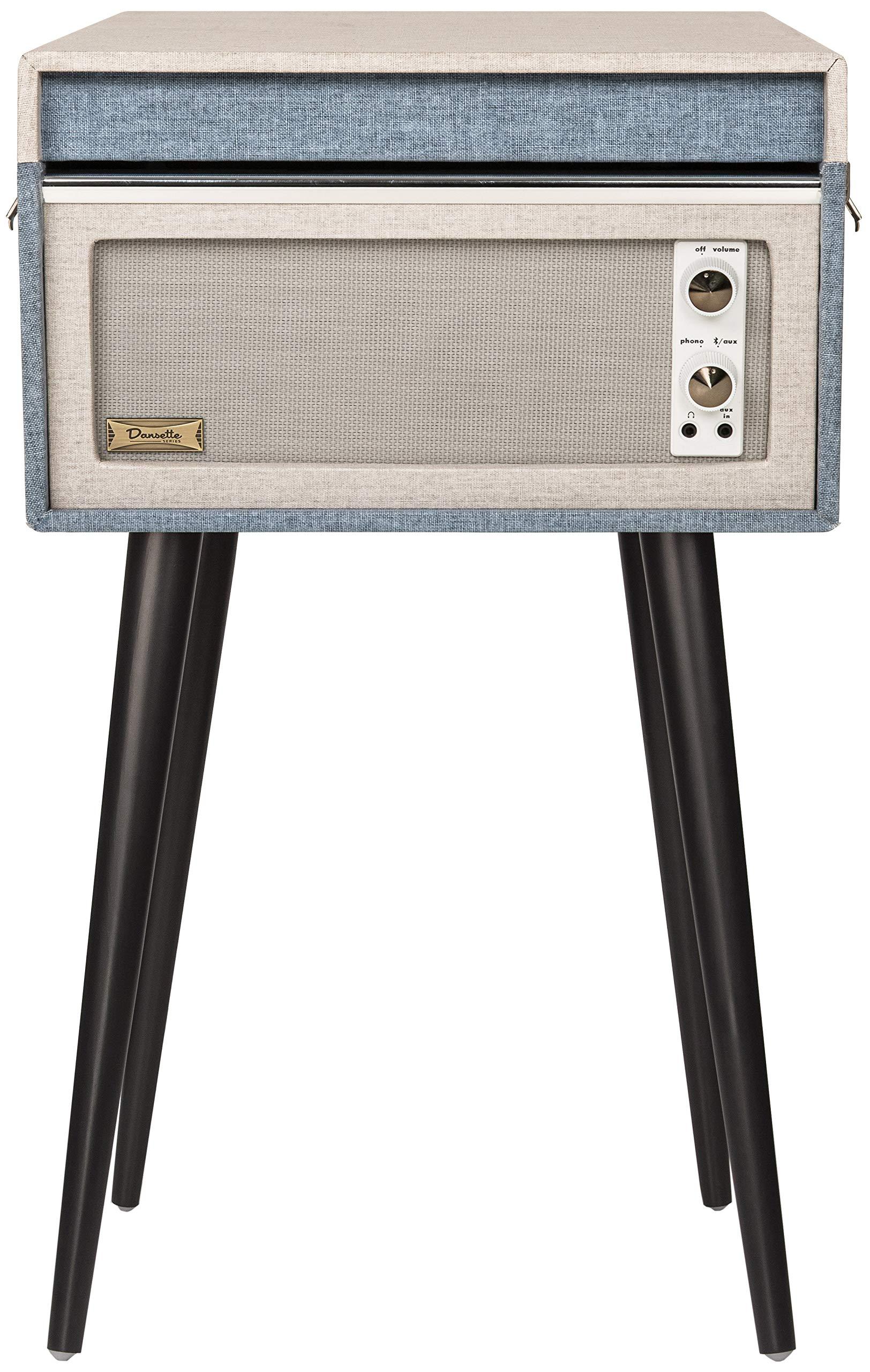 Crosley Crosley CR6233D-TN Dansette Bermuda Portable Vinyl Record Player Turntable with Aux-In and Bluetooth, Tourmaline