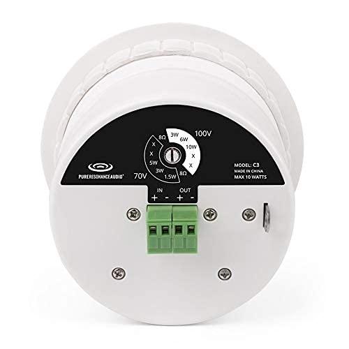 Pure Resonance Audio Pure Resonance Audio C3 3" Micro Ceiling Speaker with Easy-Mounting Ring