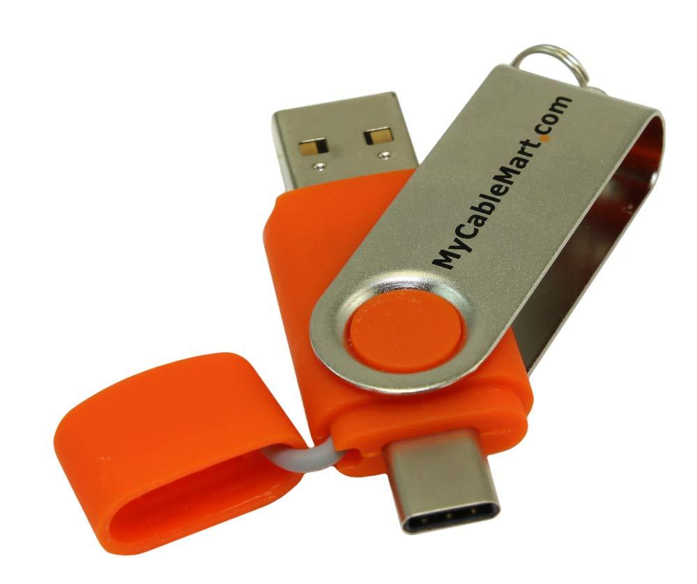My Cable Mart MyCableMart 16GB USB Flash Memory Stick with Type-C Connectivity