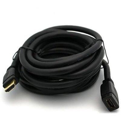 AYAGROUP AYA 25Ft (25 Feet) 24AWG High Speed HDMI Male to Female Extension Cable Ethernet, CL2, Audio Return, 4K 3D and in Wall Ready