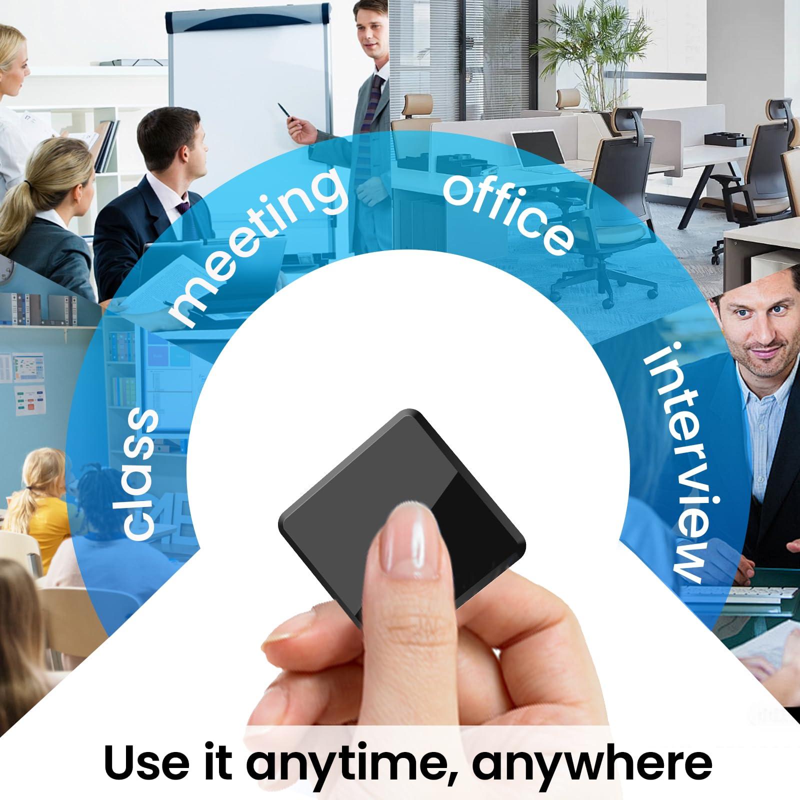 UYYIYY Voice Recorder - 64GB Listening Devices - Voice Activated Recorder, Mini Voice Recorder, Audio Recorder for Car,Meetings,Lecture,Interview