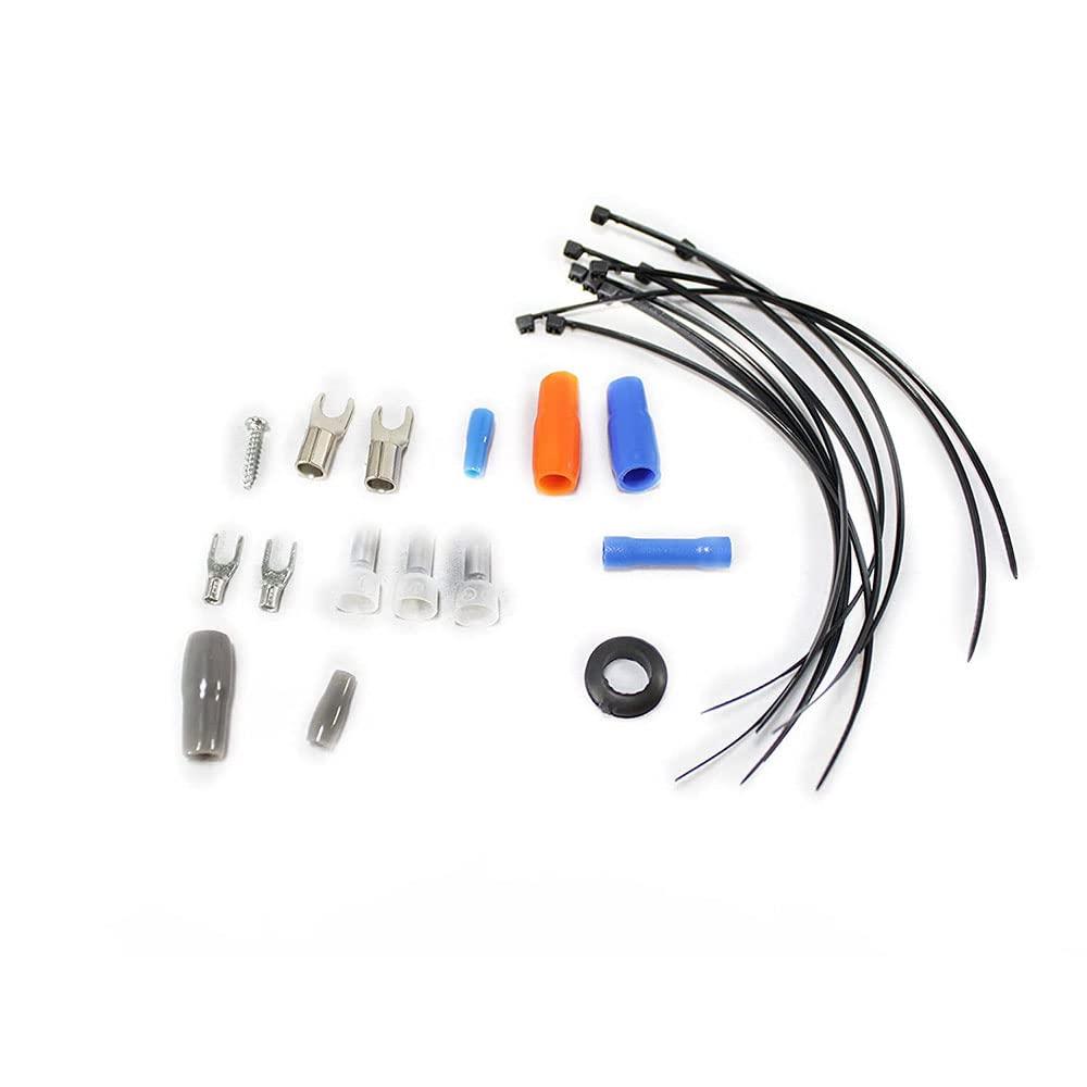 Alphasonik Alphasonik HK8 Premium 8-Gauge Complete Car Amplifier Installation Kit Power, Ground, Remote, Speaker Wire, Twisted RCA Interconnect, in Line Mini ANL Fuse Holder, 80Amp ANL Fuse - Amp Install Kit