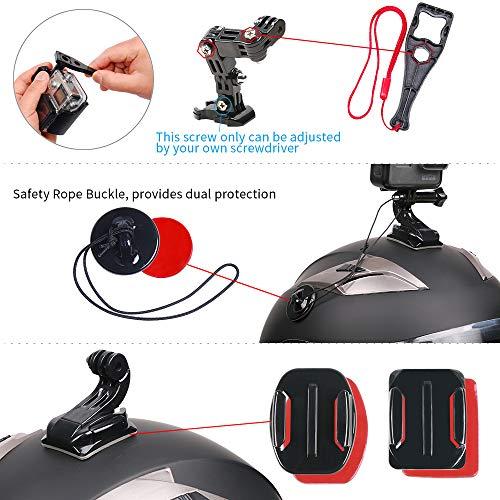 SKEZN Motorcycle Helmet Chin Mount Kit Compatible with GoPro Hero 12 Black, Hero 11/10/9/8/7 (2018) and More Action Cameras (Motorcycle Helmet Chin Mount)