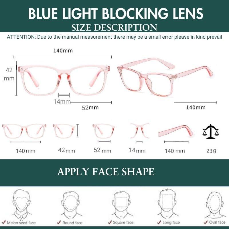 SALO MOON OPTIC SALO MOON OPTIC Anti-Reflective Reading Glasses with Blue Light Blocking Technology Ideal for Gaming and Computer Work (TRANSPARENT PINK)