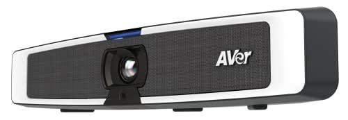 AVer AVer VB130 4K Videobar with Built-in Adjstable Fill Light - Compact Conference Room Camera for Virtual Video Conferencing - with Microphone and Speakers - Mountable Professional Webcam (Renewed)