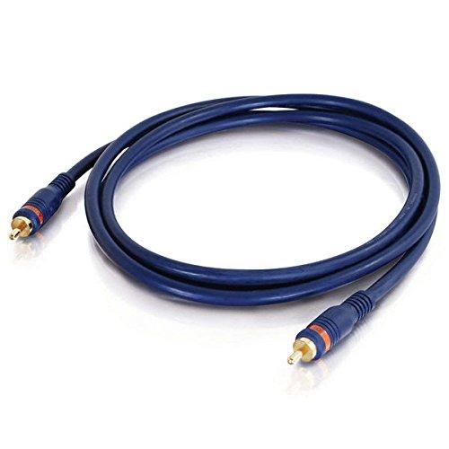 C2G C2G Legrand Velocity S/PDIF Cable, Blue Digital Audio Coax Cable, 3 Foot Digital Audio Cable to Use As Home Theater Coaxial Cable, 1 Count, C2G 29114