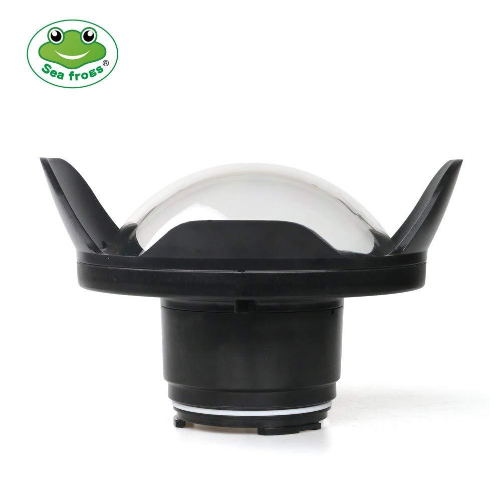 HolaFoto Seafrogs Underwater Housing for Sony ZV-E10 with WA005F Dome Port, [40M/130FT] Waterproof Scuba Housing Case for Sony Alpha ZV-E10 with FE 16-35mm F4, E 18-105mm F4