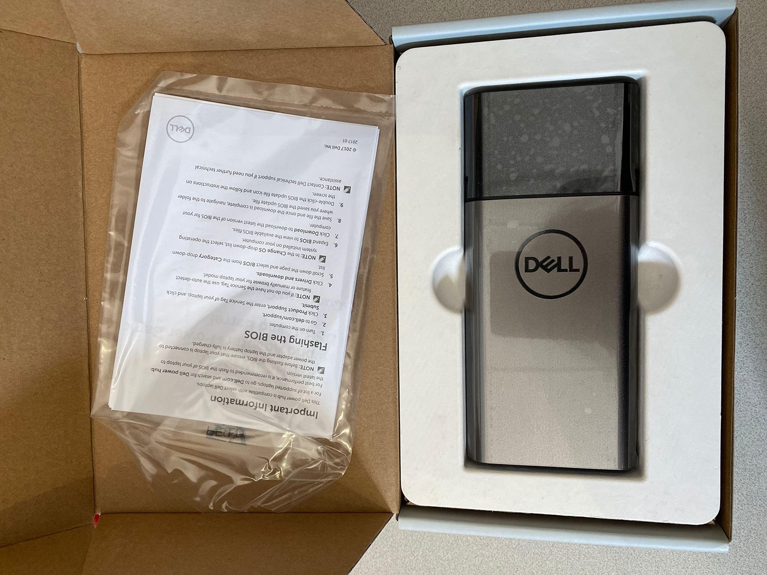 UPBRIGHT 45W Hybrid Adapter + 43Wh Power Bank PH45W17-AA SMP43PH170 USB-C 4.5mm & 7.4mm Barrel Compatible with Dell 0T8K1 MT0803 XPRY0 5G53P K31D9 Precision 3540 XPS 13 Chromebook 11 Vostro 14 Inspiron 17