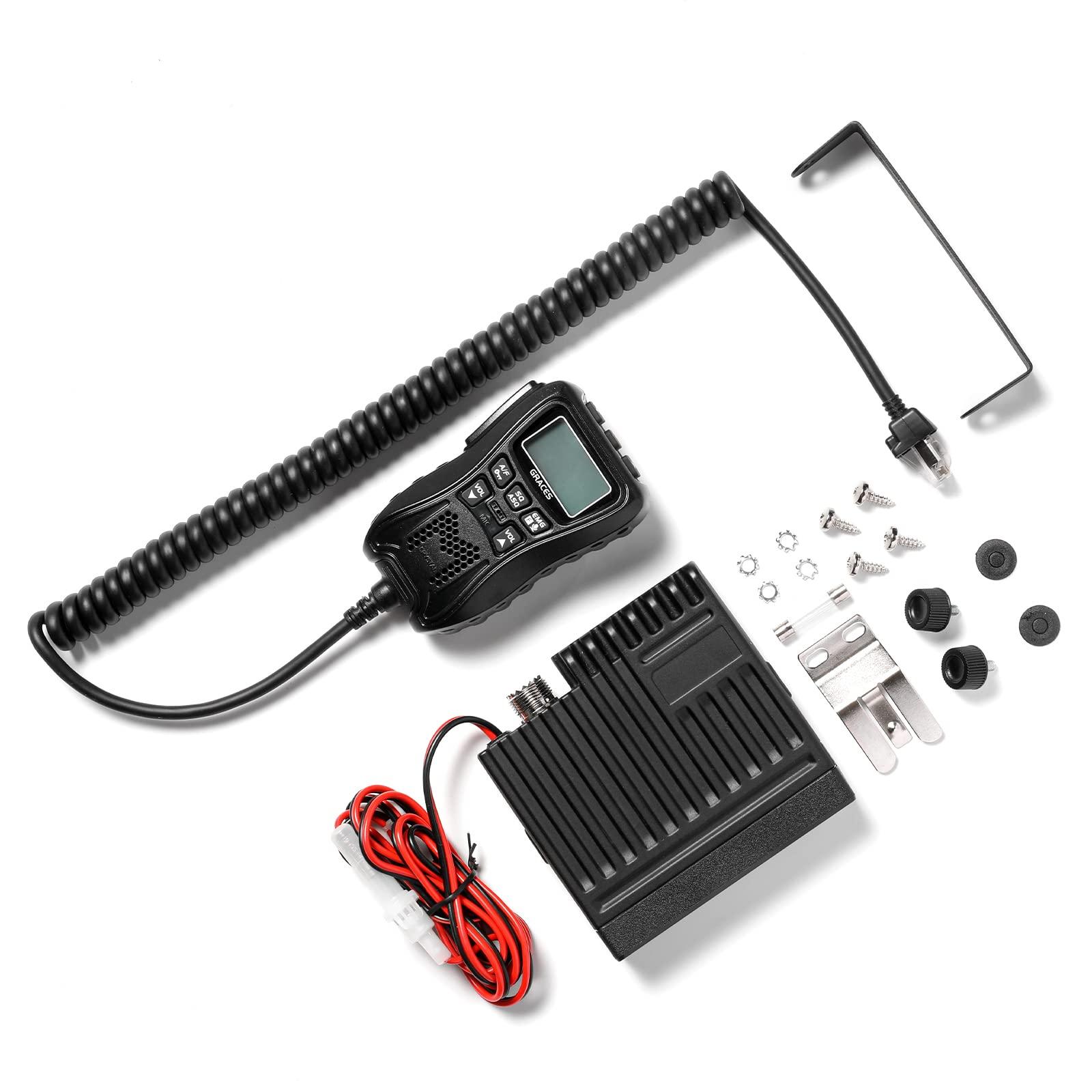 Radioddity Radioddity CS-47 Small CB Radio, AM/FM, 40-Channel, One Hander Microhone Built-in Speaker Noise Reduction, Large 7-Color Backlit LCD Display, VOX, RF Gain Long-Range for Offroad, Trucker, Backcountry