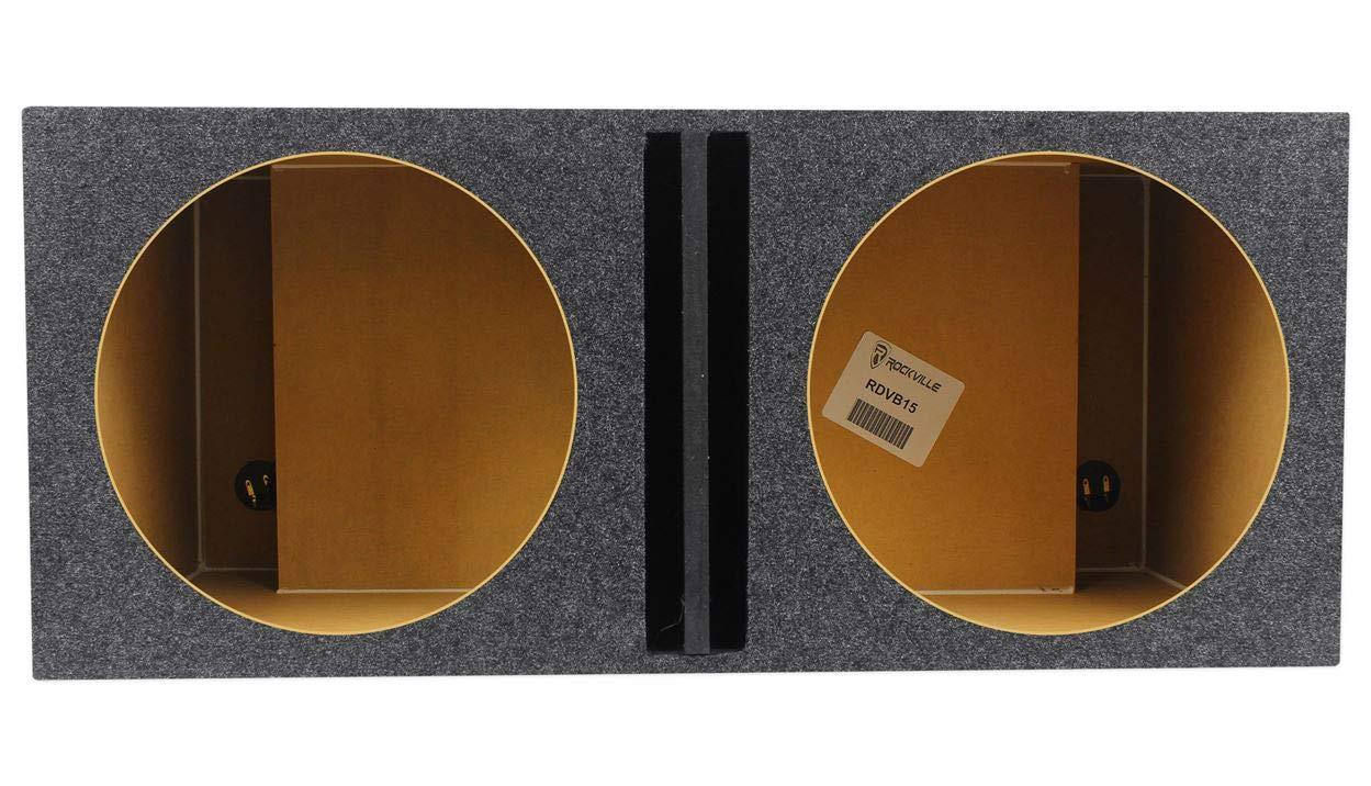 Rockville Rockville 2 K5 W15K5S2 15" 2000w Subwoofers+Vented Sub Box+Mono Amplifier+Wires